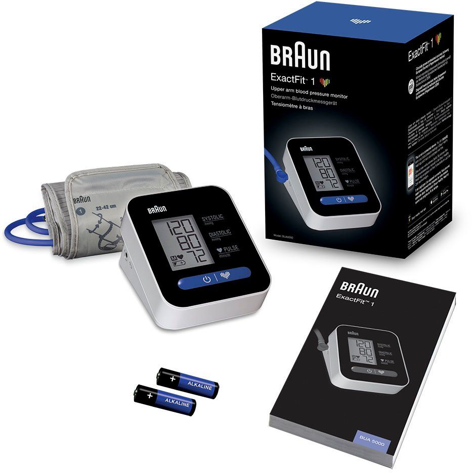 Braun Bovenarm-bloeddrukmeter ExactFit™ 1 BUA5000V1 Universele manchetmaat 22-42 cm