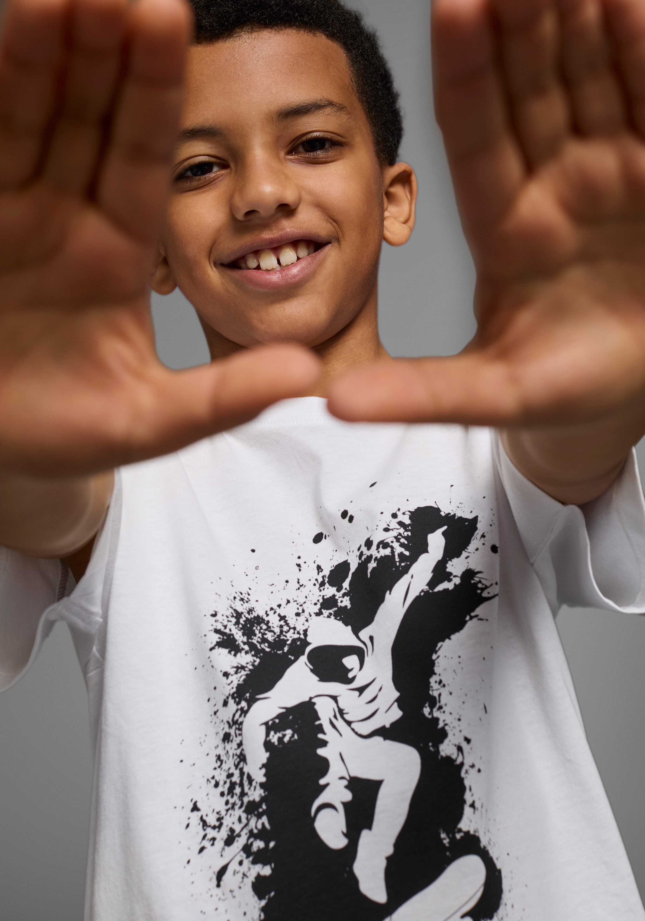 KIDSWORLD T-shirt Met coole SKATER-print Korte mouwen, basic pasvorm, bedrukt, ronde hals