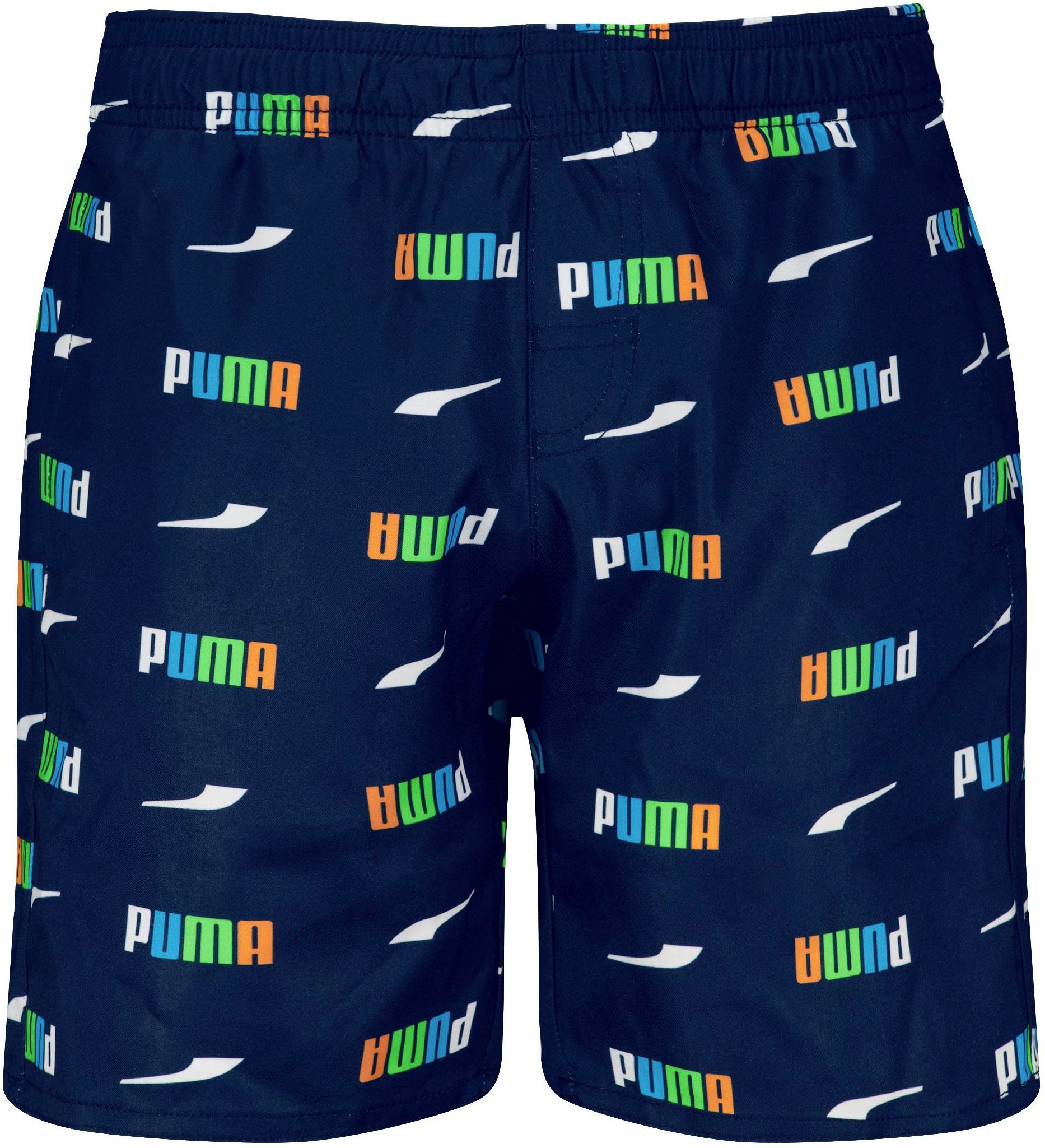 PUMA Zwemshort met ritszakken opzij jongens badmode maat 116 blauw