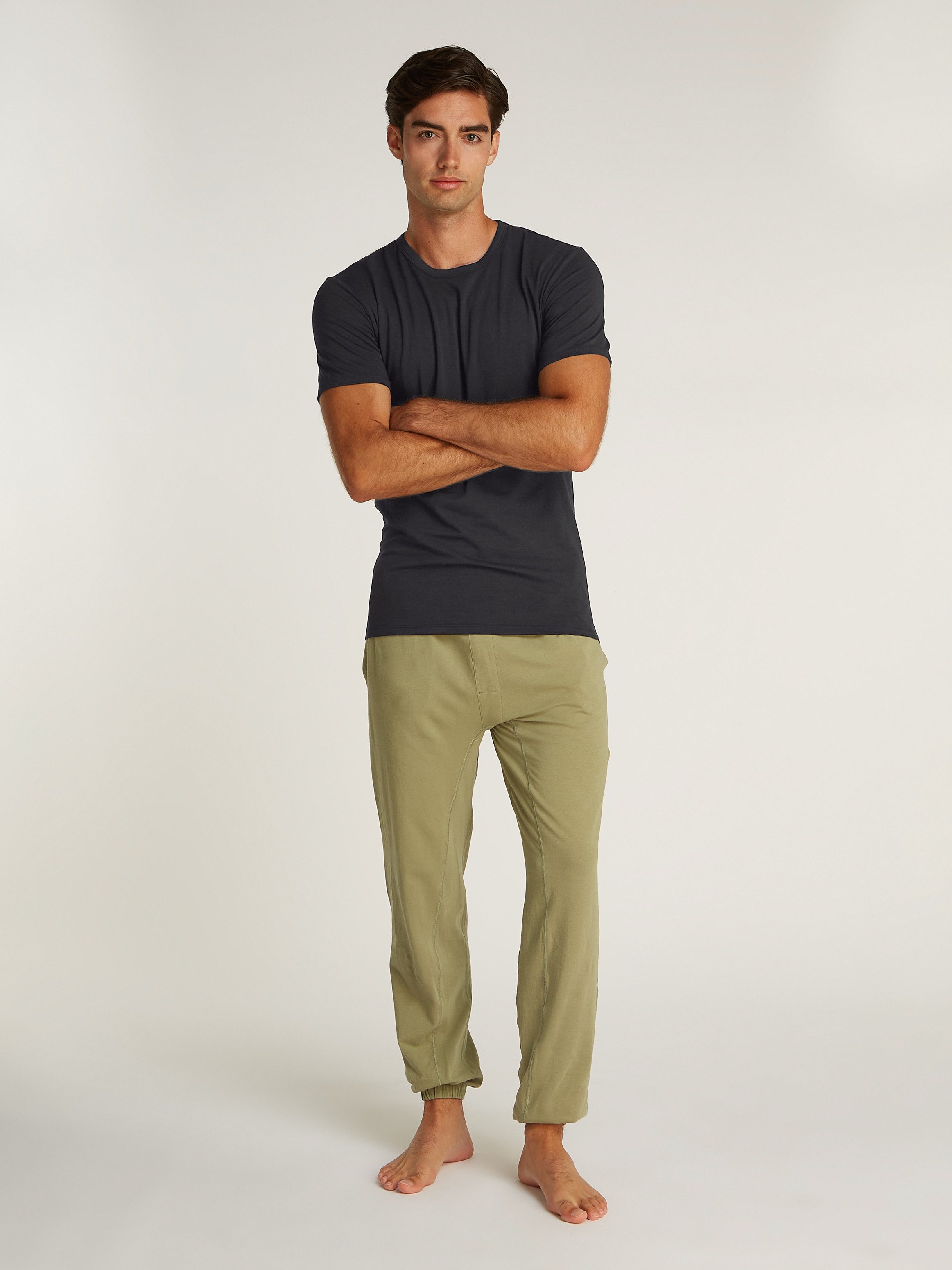 Calvin Klein T-shirt S/S CREW NECK 3PK met logo aan de zoom (3-delig, Set van 3)