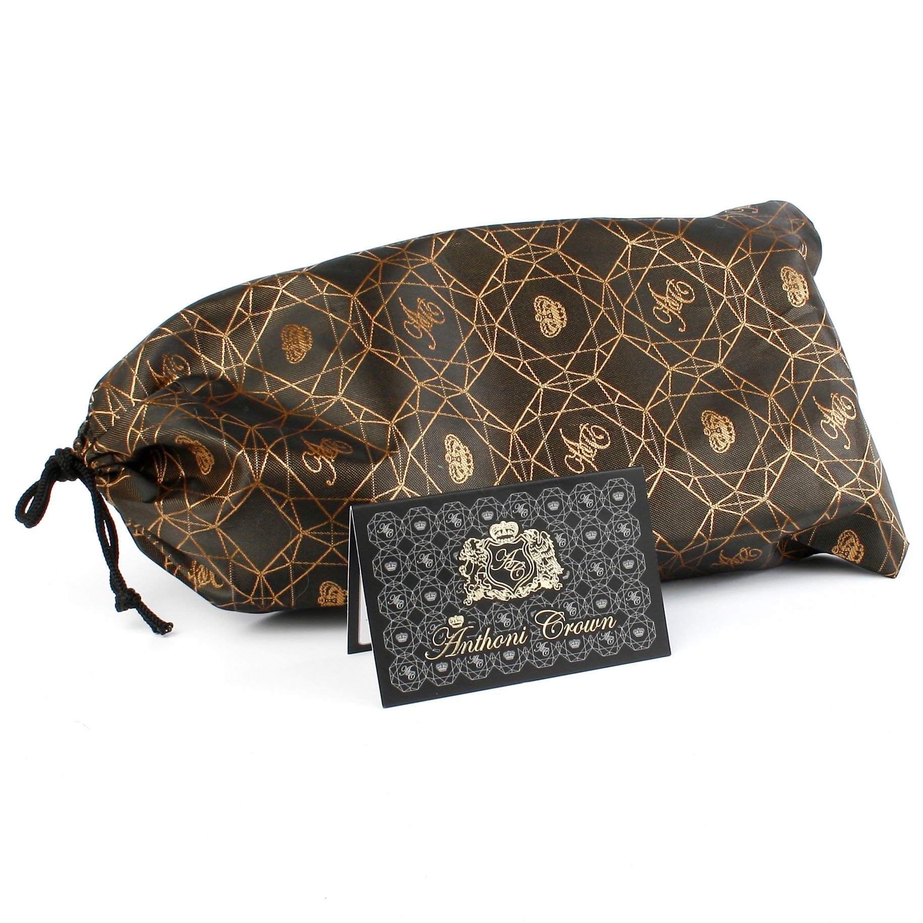 Anthoni Crown Leren Riem met automatische gesp met gebloemd design