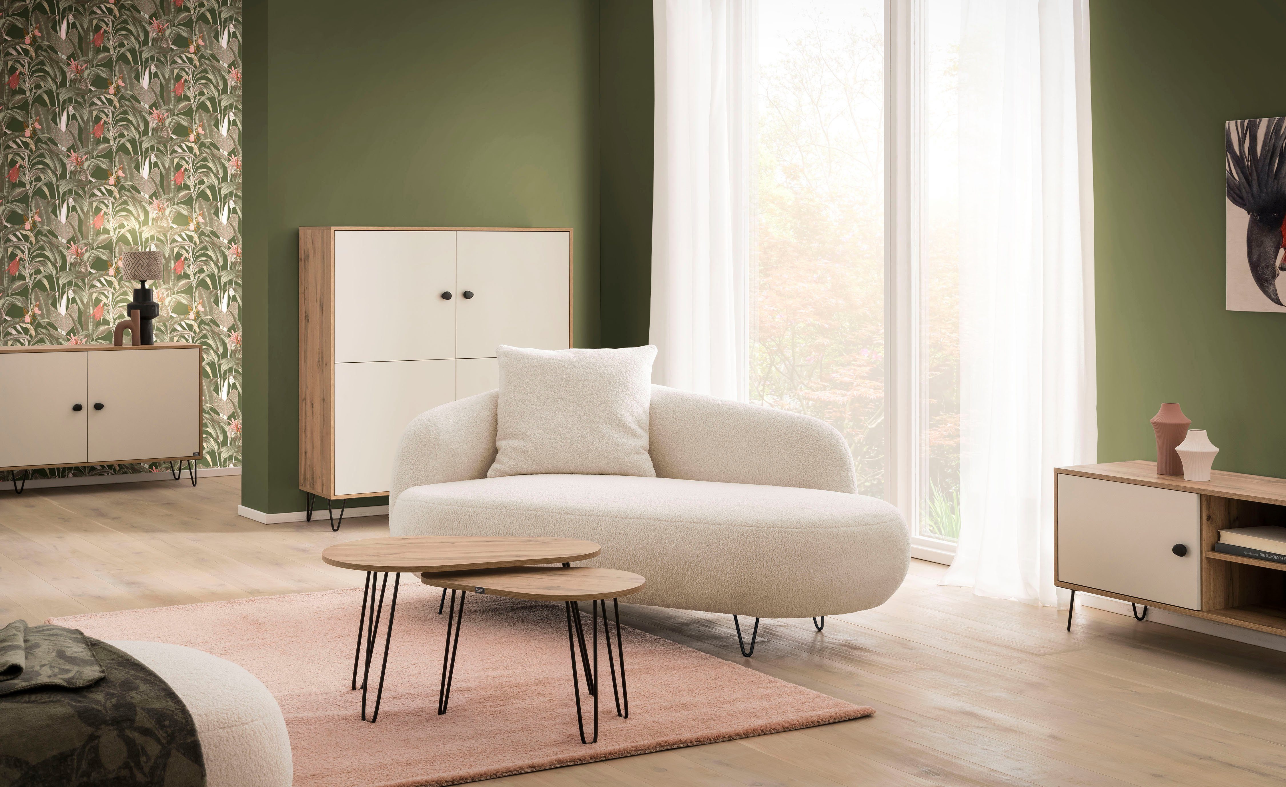 LOOKS BY WOLFGANG JOOP Highboard Looks Organic Met hoogwaardig metalen beslag en soft-closescharnieren