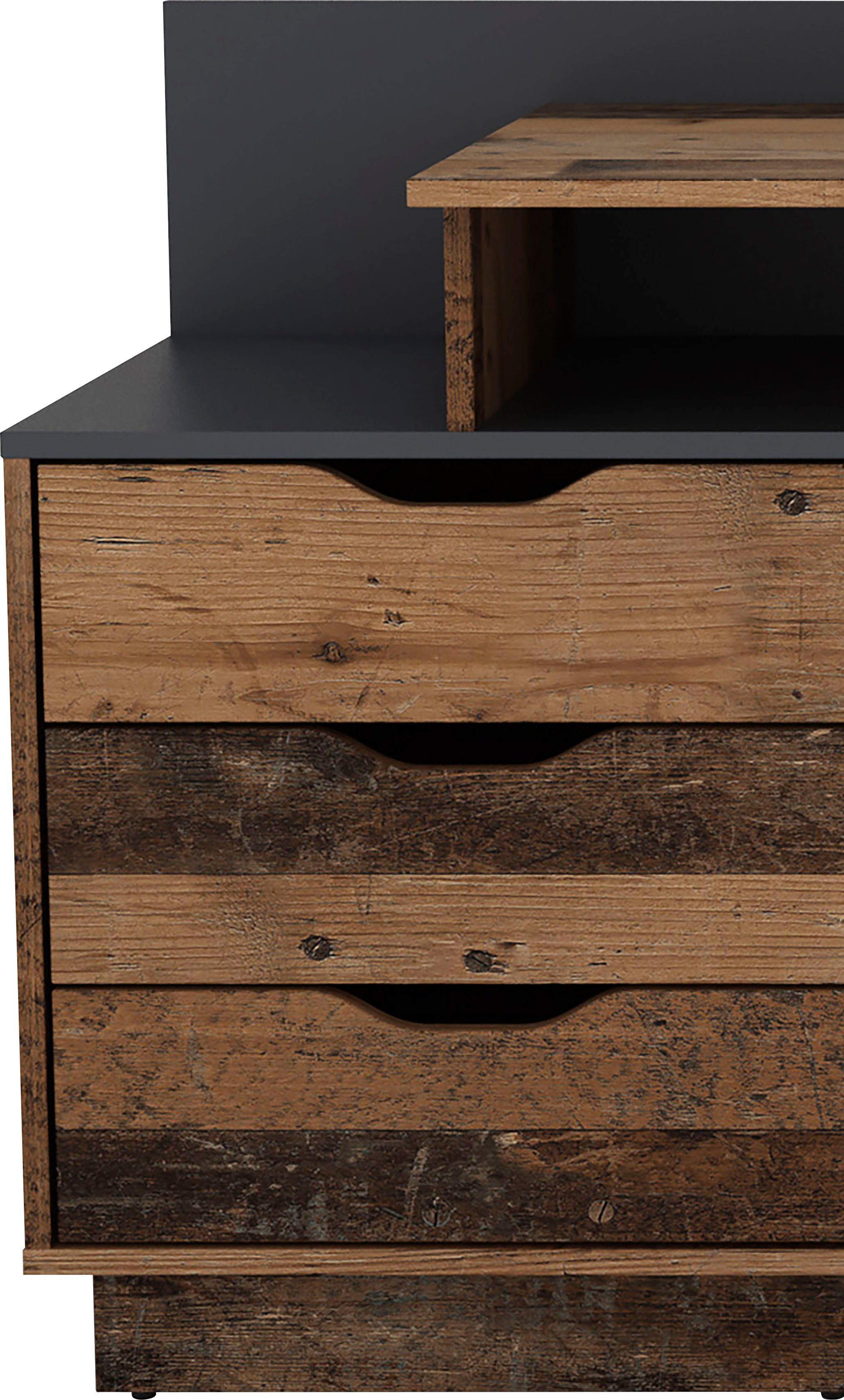 byLIVING Bureau Bern, modern pc-bureau met veel bergruimte, breedte 138 cm, rechts of links te monteren