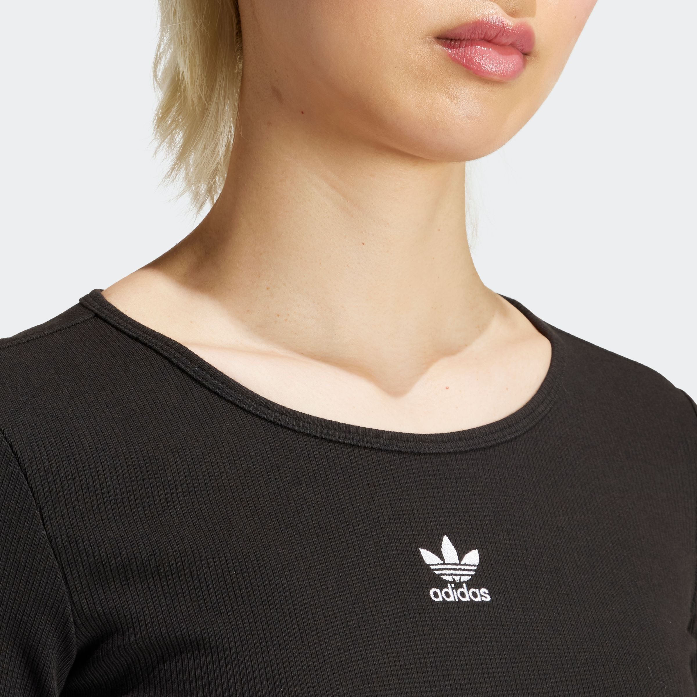 adidas Originals Shirt met lange mouwen ESS CROP LS