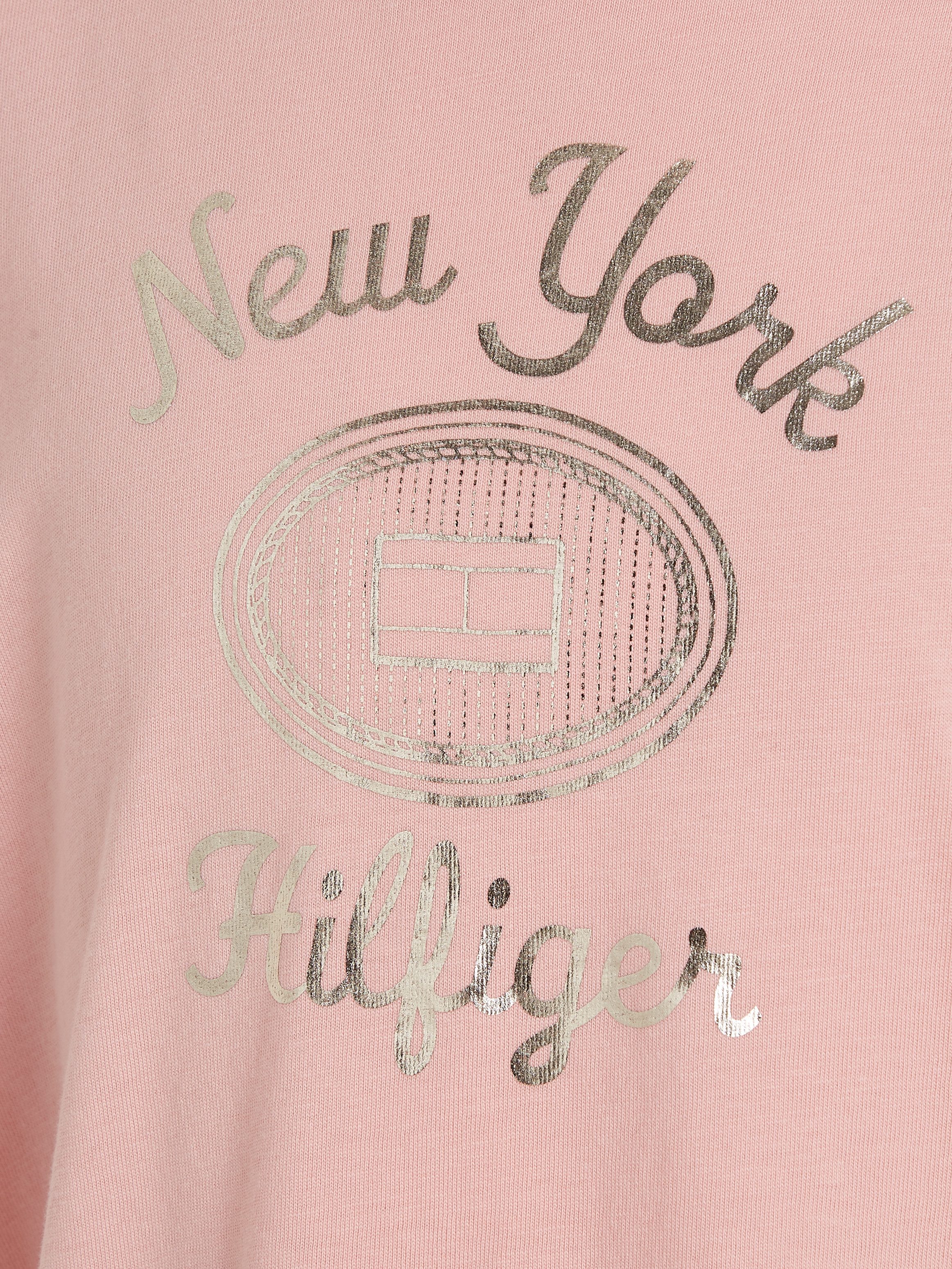 Tommy Hilfiger Shirt met korte mouwen HILFIGER NY FOIL REG TEE SS Kinderen tot 16 jaar met logo-opdruk