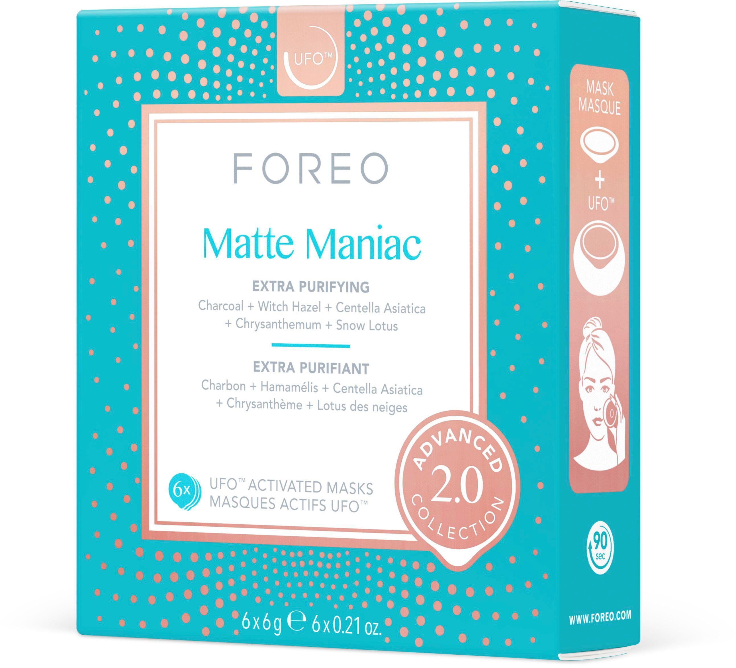 FOREO Gezichtsmasker UFO™ Mask Matte Maniac 2.0 compatibel met ufo™ & ufo™ mini (set, 6-delig)