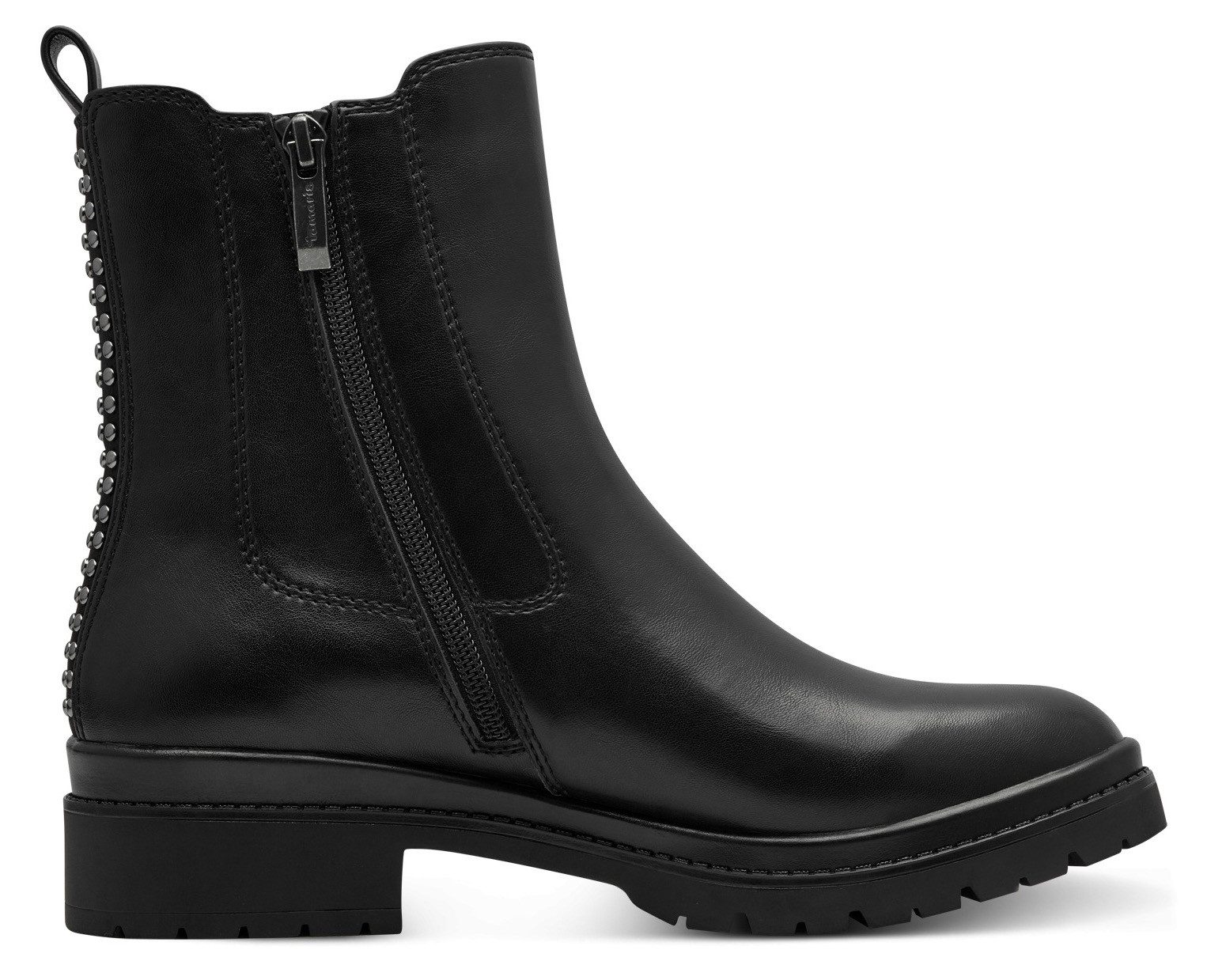 Tamaris Chelsea-boots blokhak, business schoen, enkellaars met comfortabele stretch-inzet