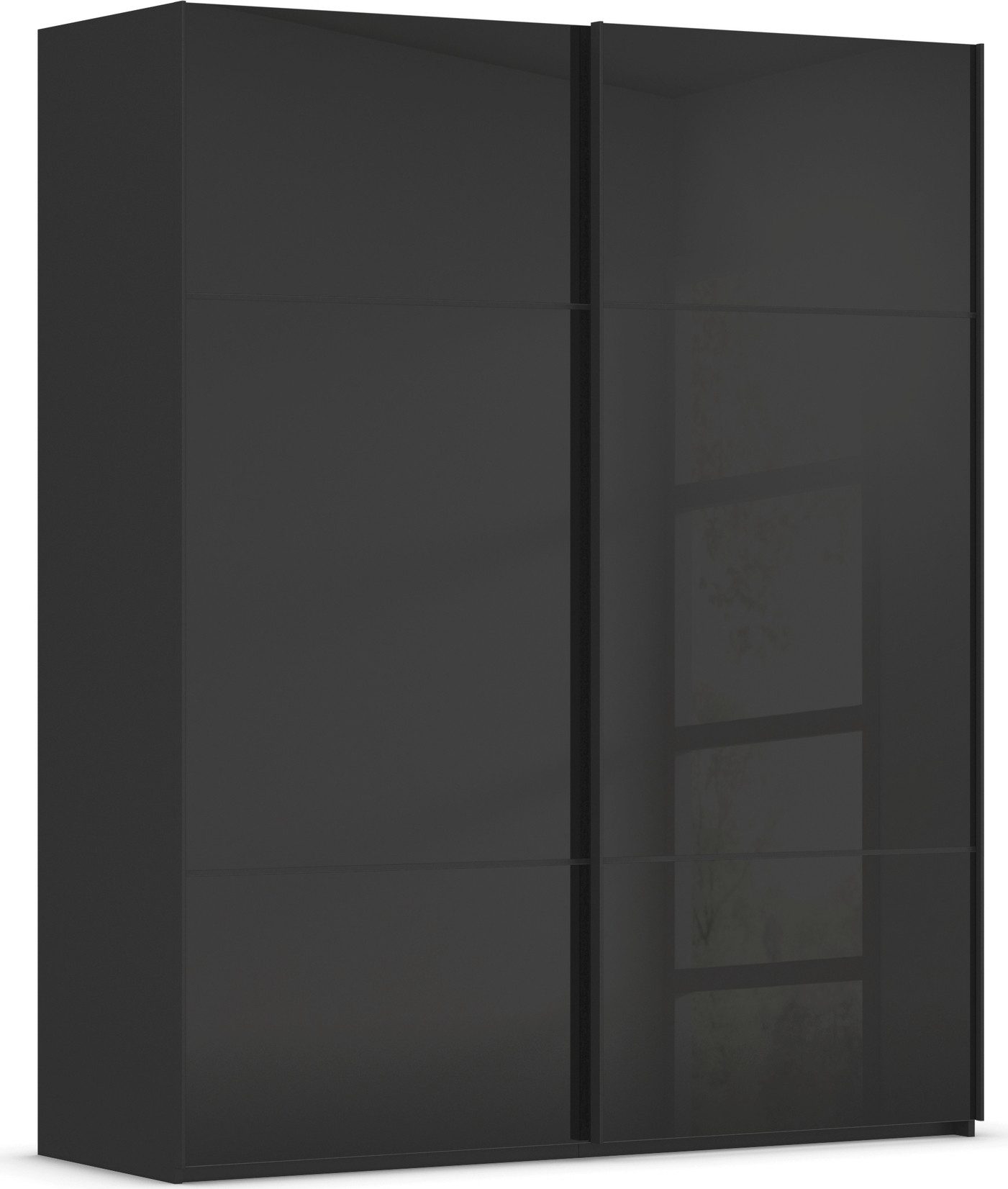 rauch Schuifdeurkast Kledingkast kast garderobe slaapkamerkast SCALE-TRIO edel drievoudig front met 2 sierlijsten glasfront made in germany