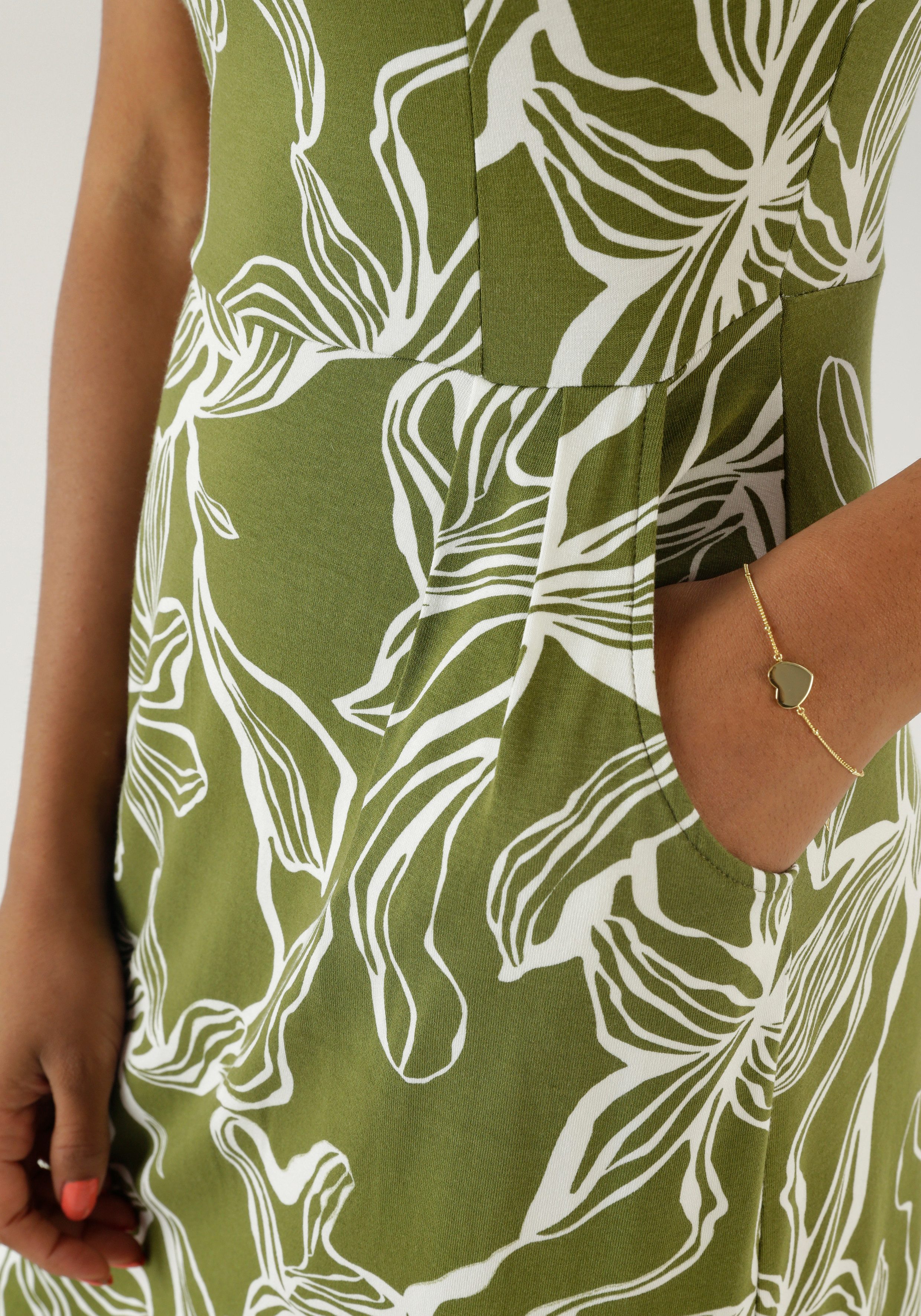 Aniston SELECTED Zomerjurk met twee steekzakken - nieuwe collectie