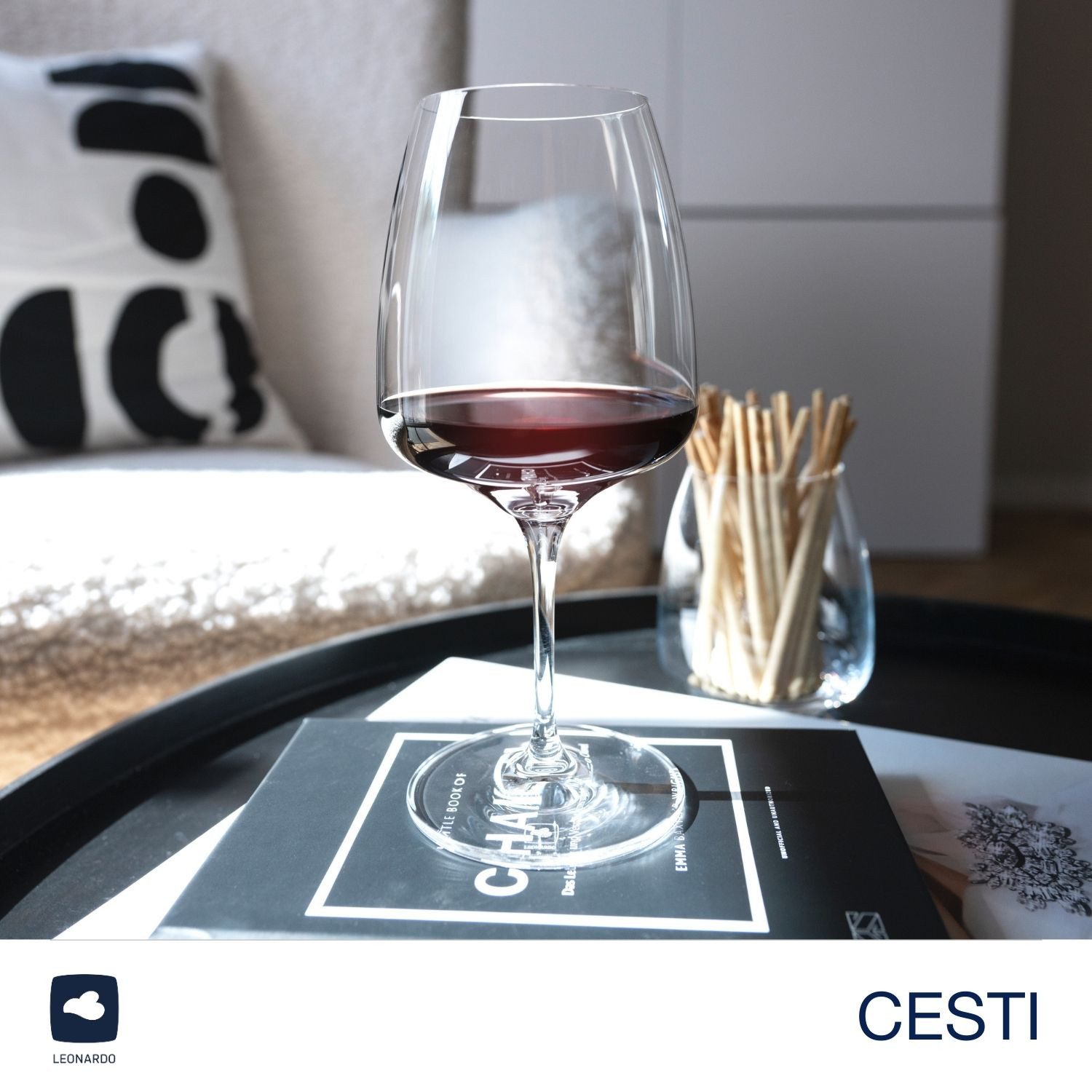 LEONARDO Rodewijnglas 6 wijnglazen CESTI + poetsdoek 6 rode wijnglazen met poetsdoek (set, 7-delig)
