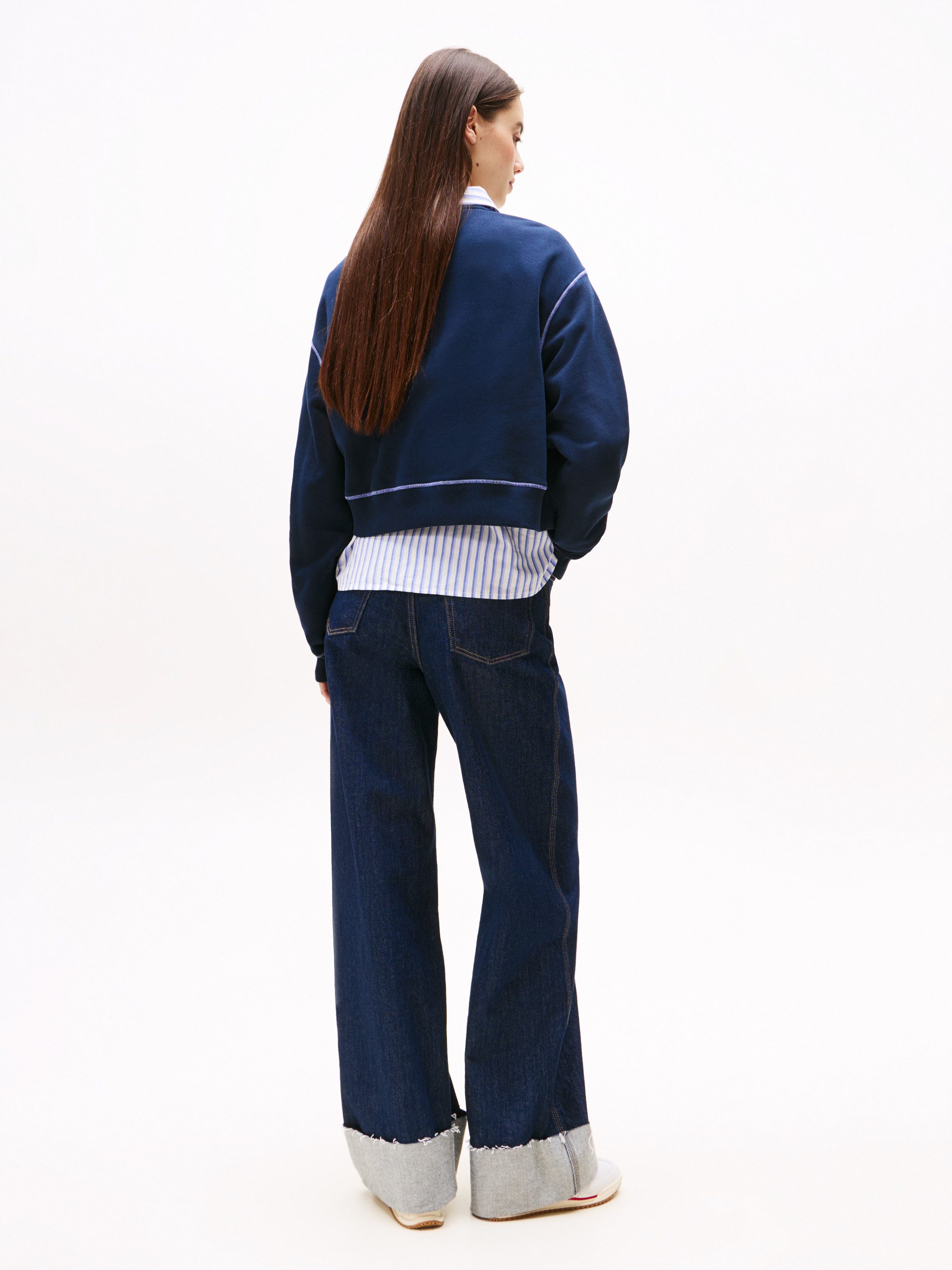 TOMMY JEANS Sweatshirt TJW RLX CRP STITCH LINEAR CREW
