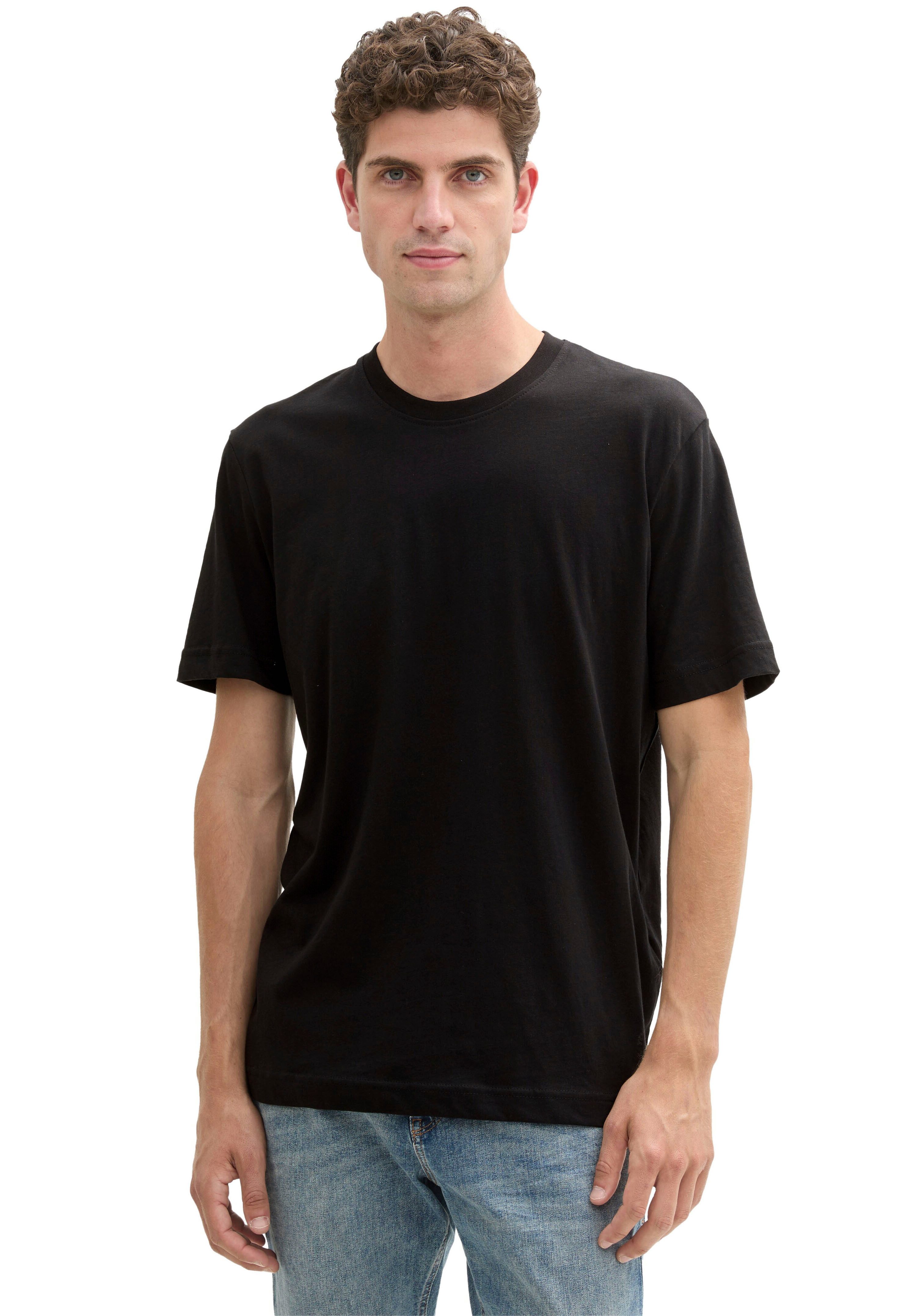 Tom Tailor T-shirt unikleur (set, 2-delig)