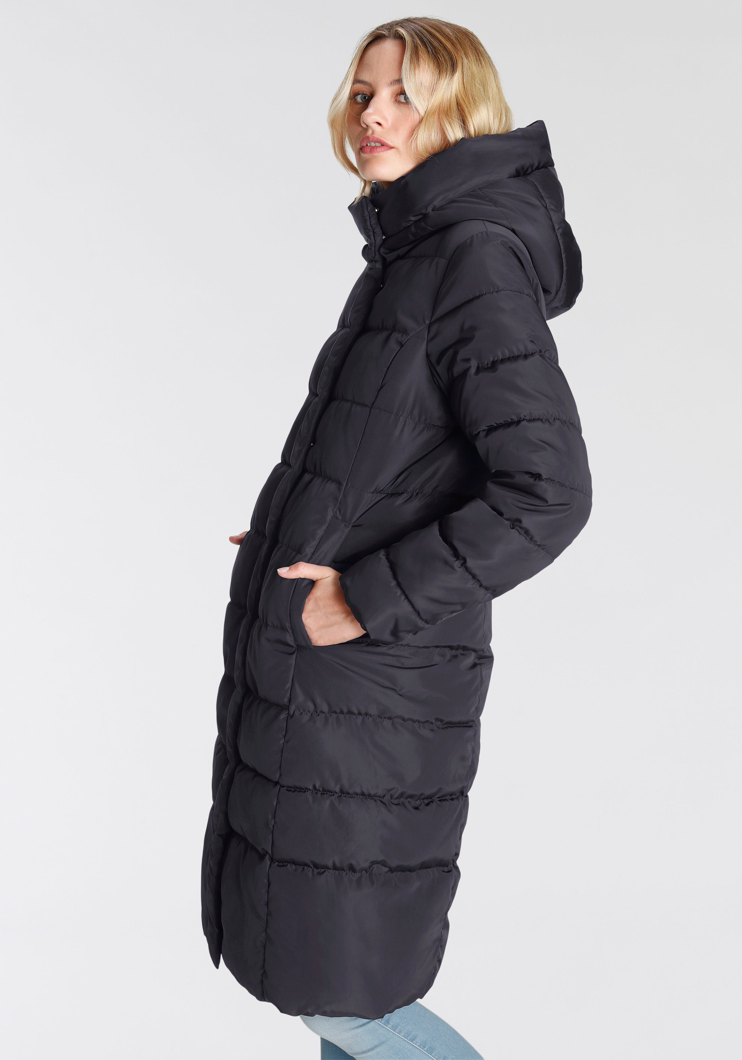 Only Gewatteerde jas ONLTINA PUFFER X LONG COAT OTW