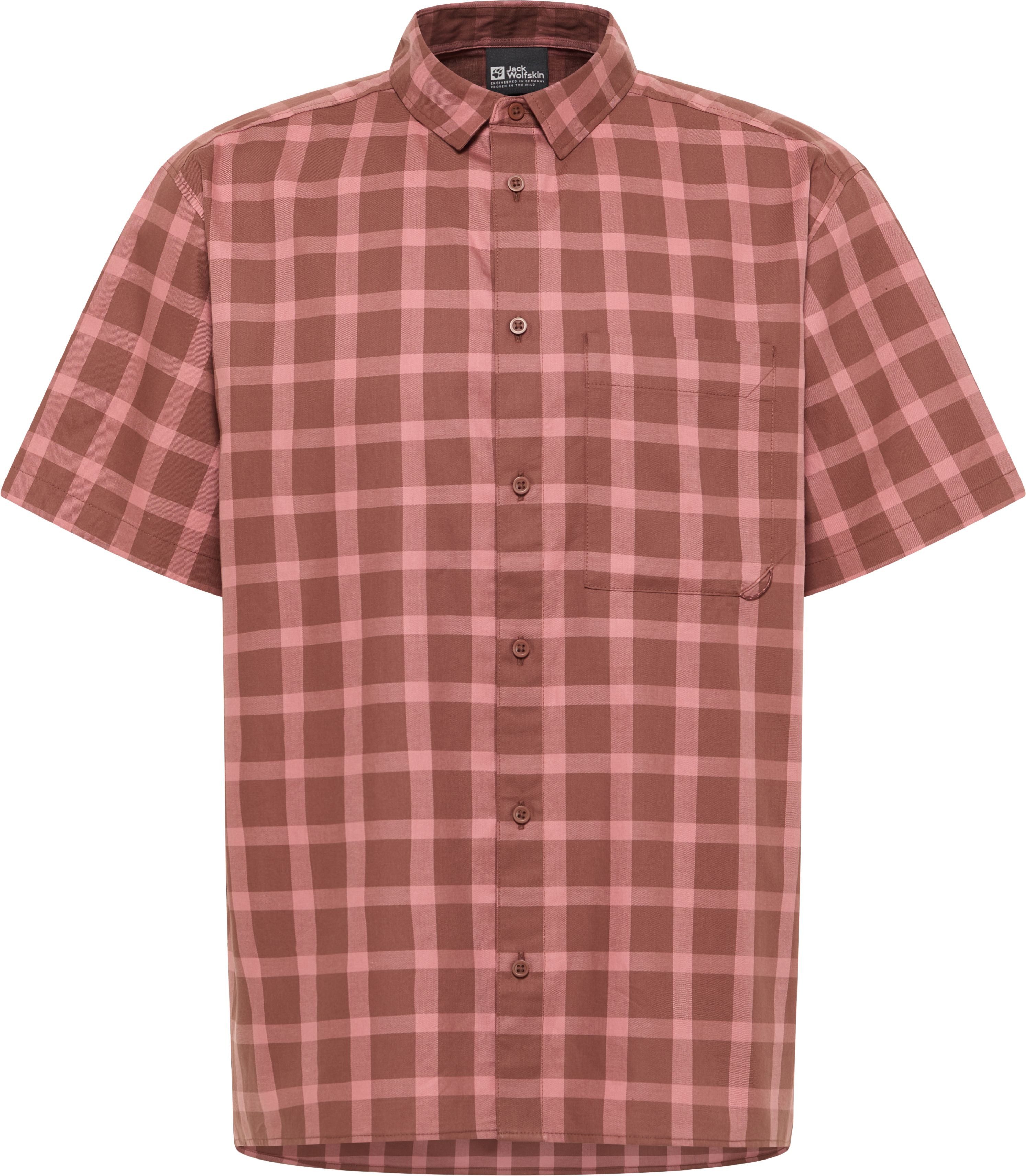 Jack Wolfskin Overhemd met korte mouwen PLANALTO SHIRT M