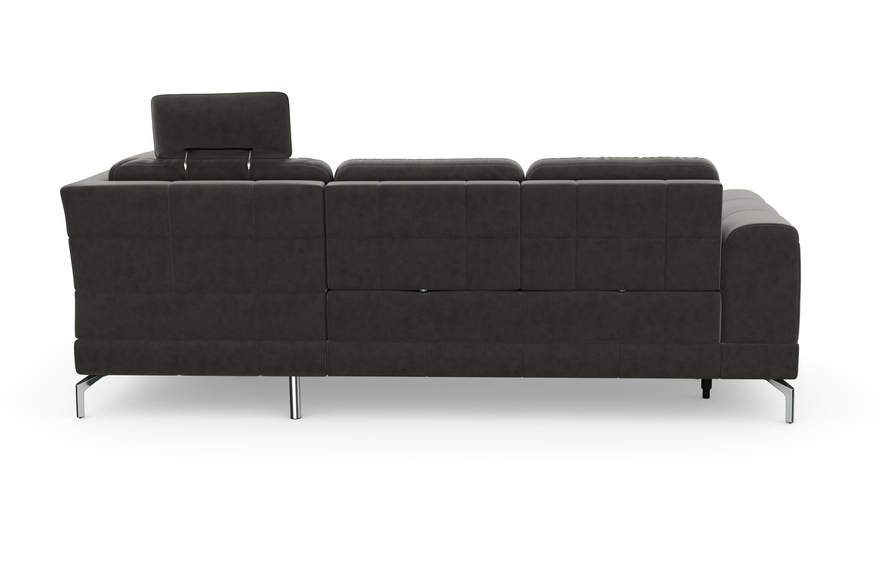 sit&more Hoekbank Bendigo L-vorm inclusief zitdiepteverstelling, bodemvrijheid 15 cm, in 2 pootkleuren