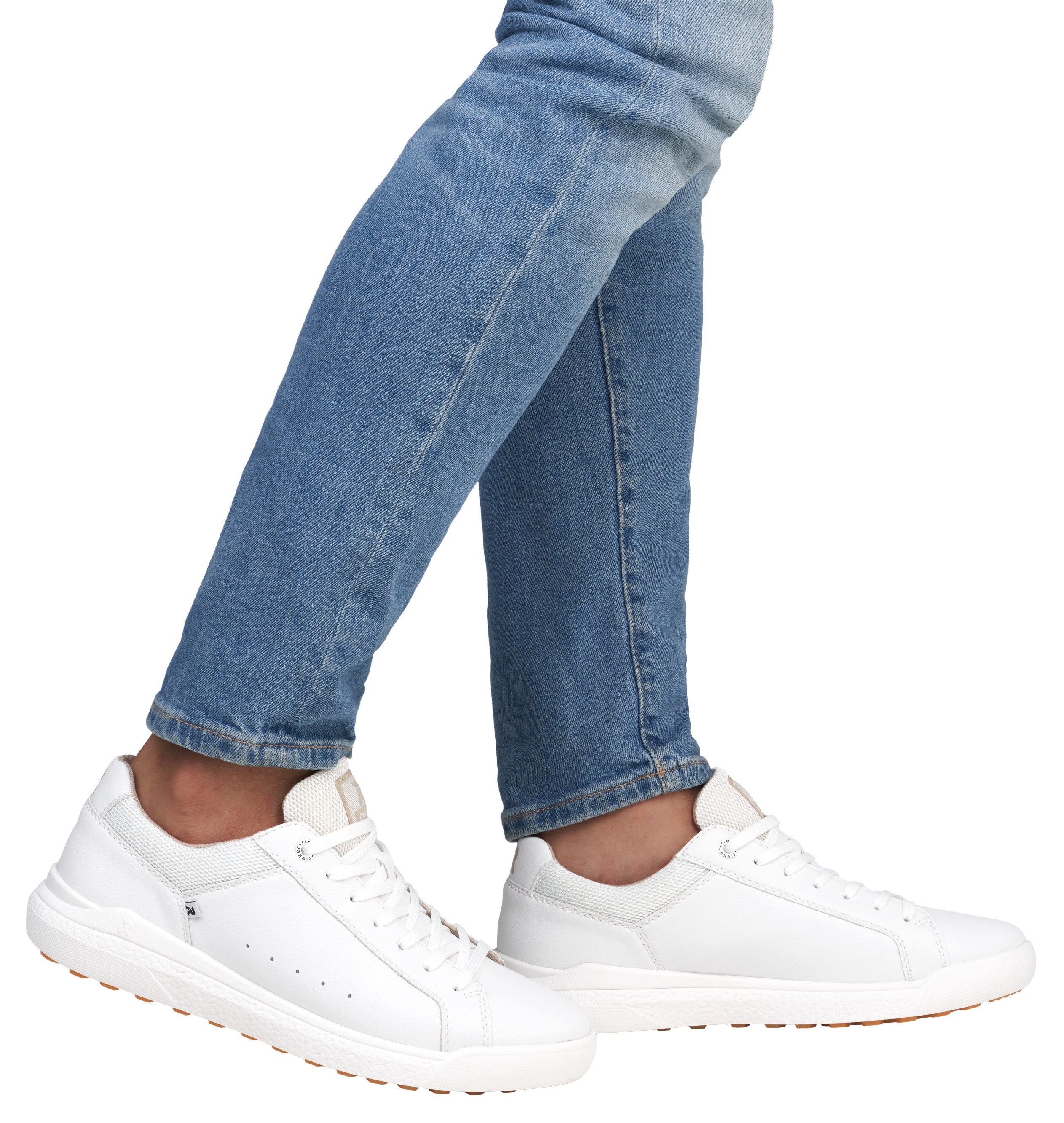 RIEKER Sport Sneakers met gepolsterde schaprand, vrijetijdsschoen, lage schoen, veterschoen
