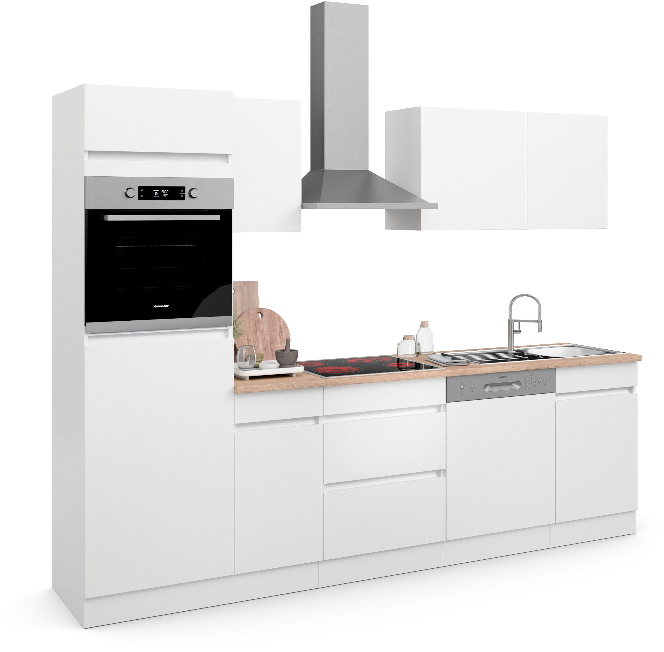 OPTIFIT Keuken Safeli Breedte 270 cm, naar keuze met of zonder Hanseatic elektrische apparaten