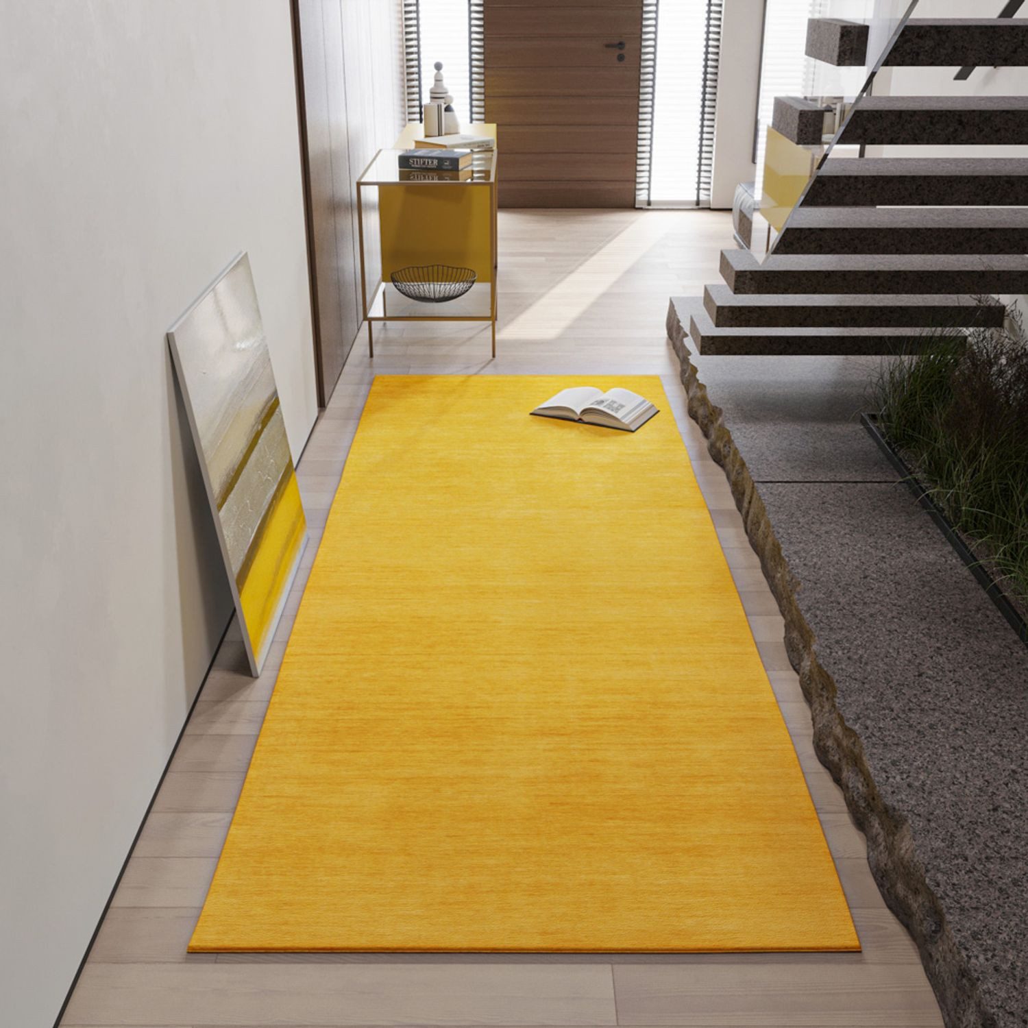 morgenland Loper LORIBAFT TEPPSTAR zuiver scheerwol unikleur lopers goud(kleur)