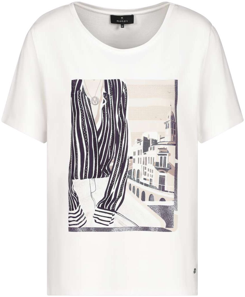 Monari Shirt met ronde hals Shirt Biarritz Druck