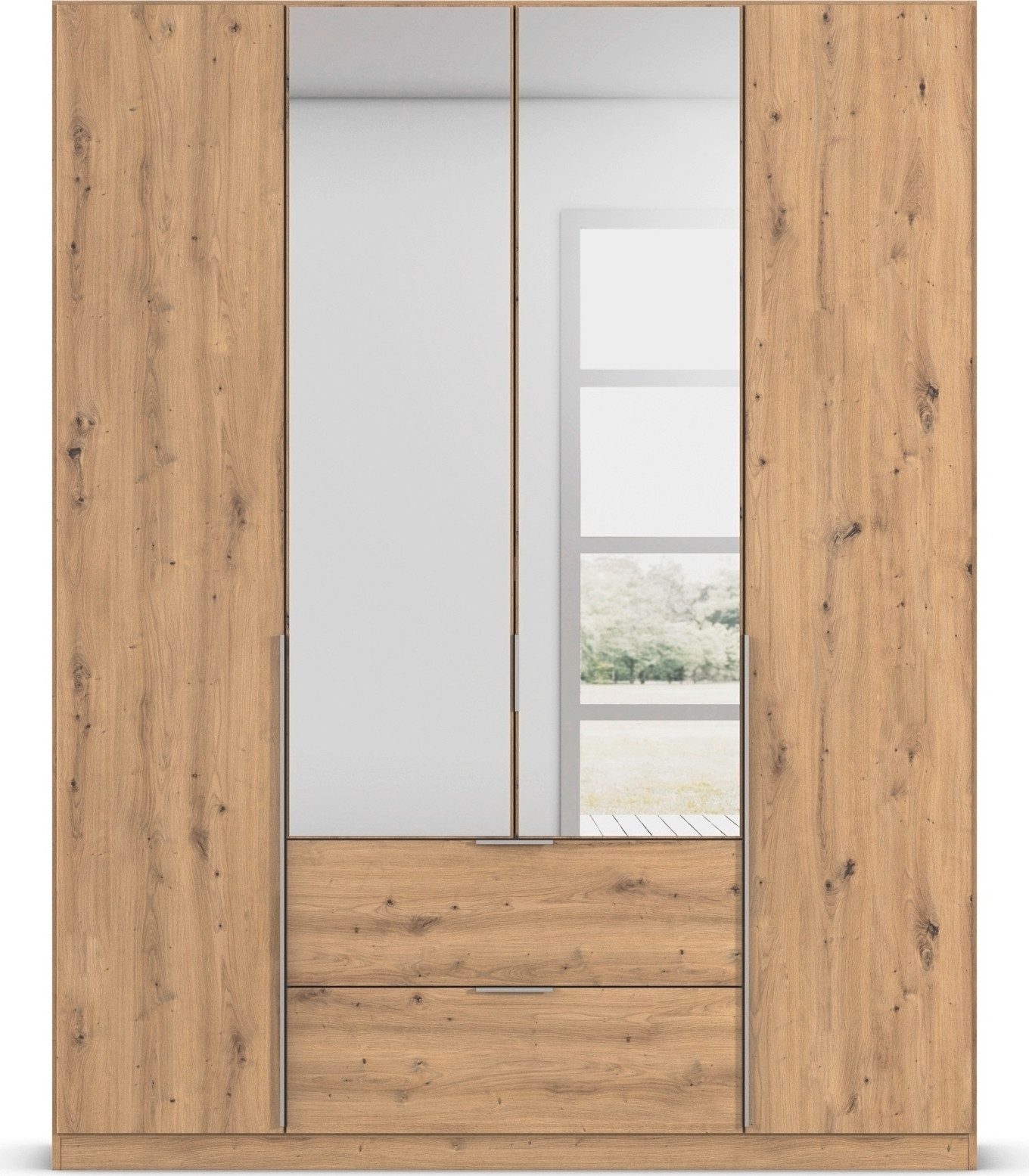 rauch Draaideurkast Kledingkast kast garderobe AGORDO met decor- of hoogglansfront