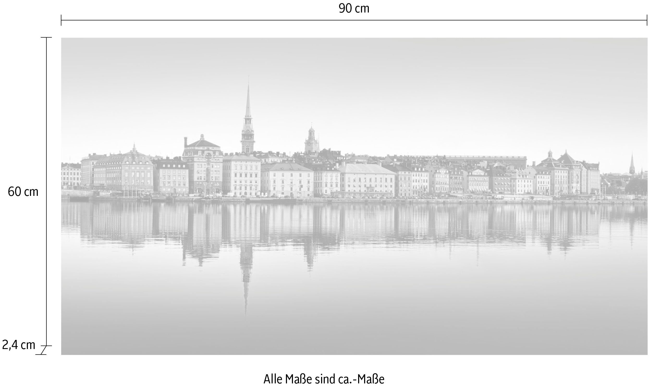 queence Artprint op acrylglas Skyline Fine Art-print in galeriekwaliteit