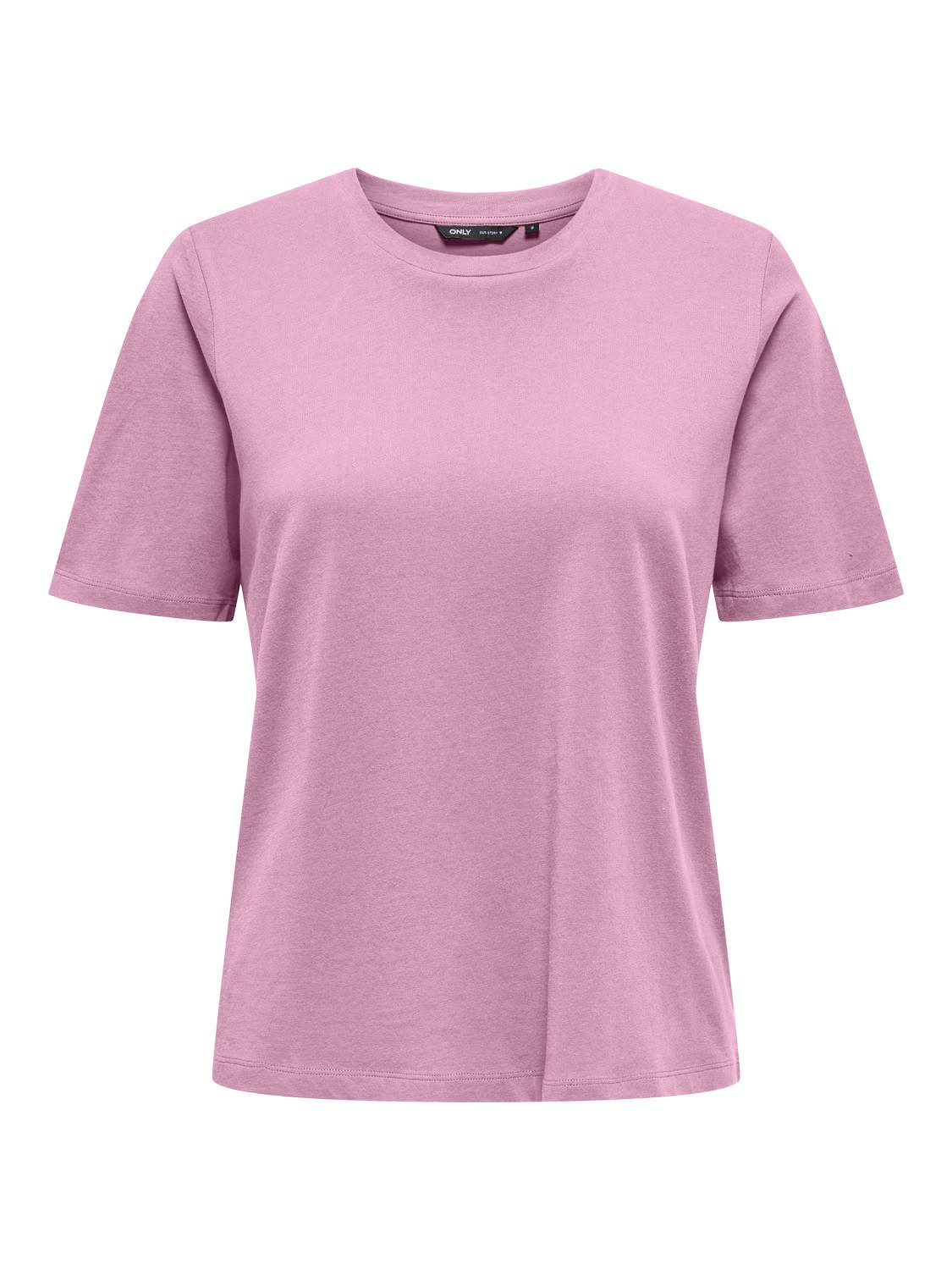 Only Shirt met korte mouwen ONLONLY – T-shirt met ronde hals en klassieke snit