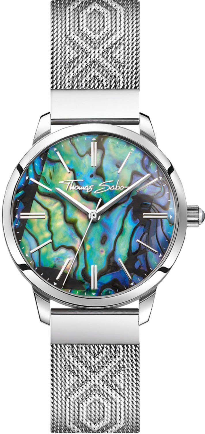 THOMAS SABO Kwartshorloge ARIZONA SPIRIT ABALONE Polshorloge, dameshorloge, hematietsteen op de...