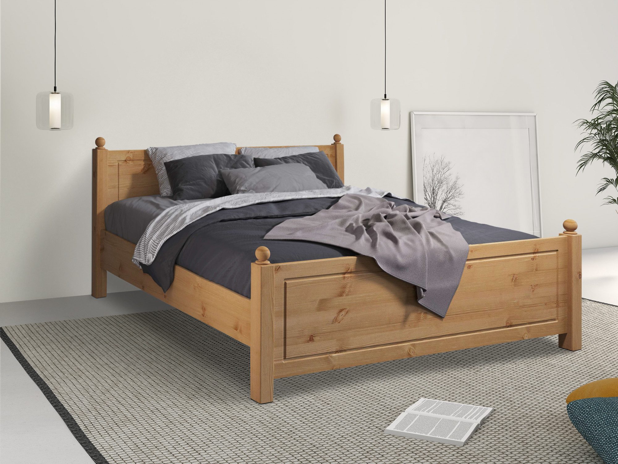 Home affaire Massief houten ledikant Mila, hoge belasting jeugdbed,! FSC® gecertificeerd massief hout