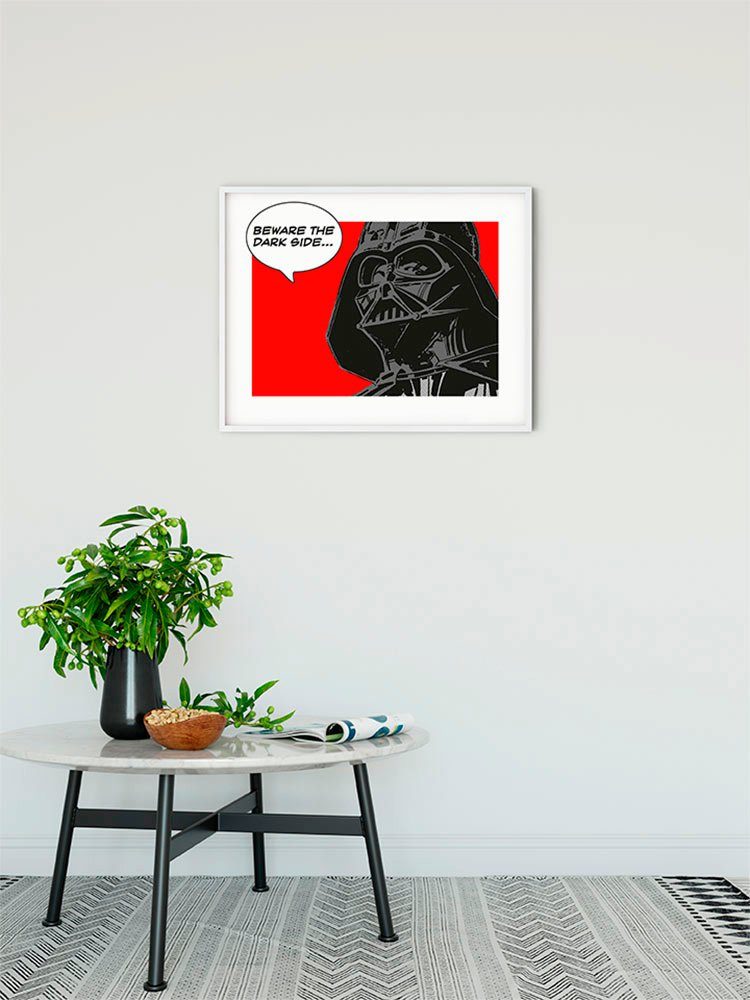 Komar Wanddecoratie Star Wars Classic stripverhaal aandeel Vader Wanddecoratie voor de kinderkamer - zonder lijst (1 stuk)