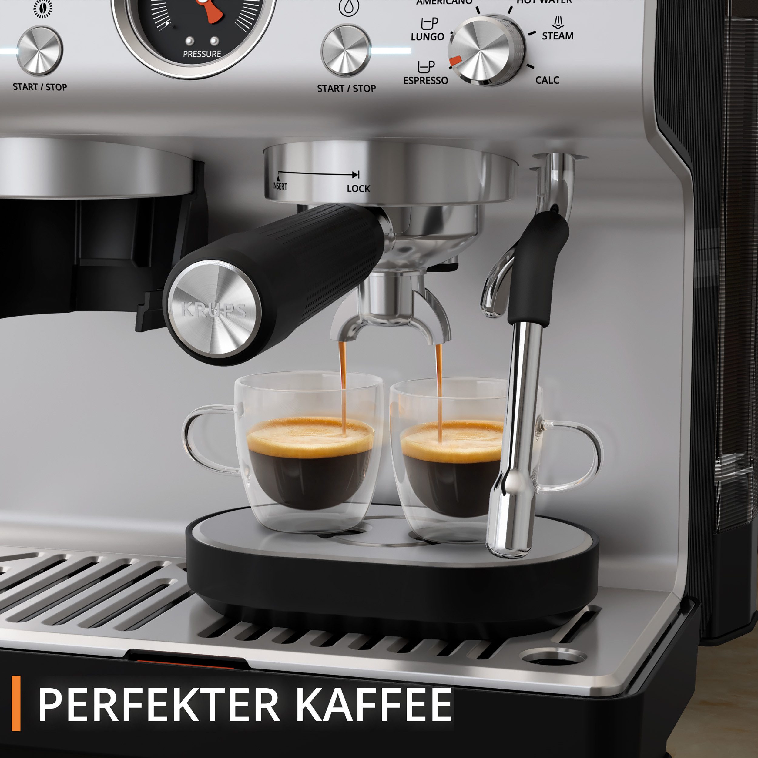 Krups Espressomachine XP801T Precision, Siebträger