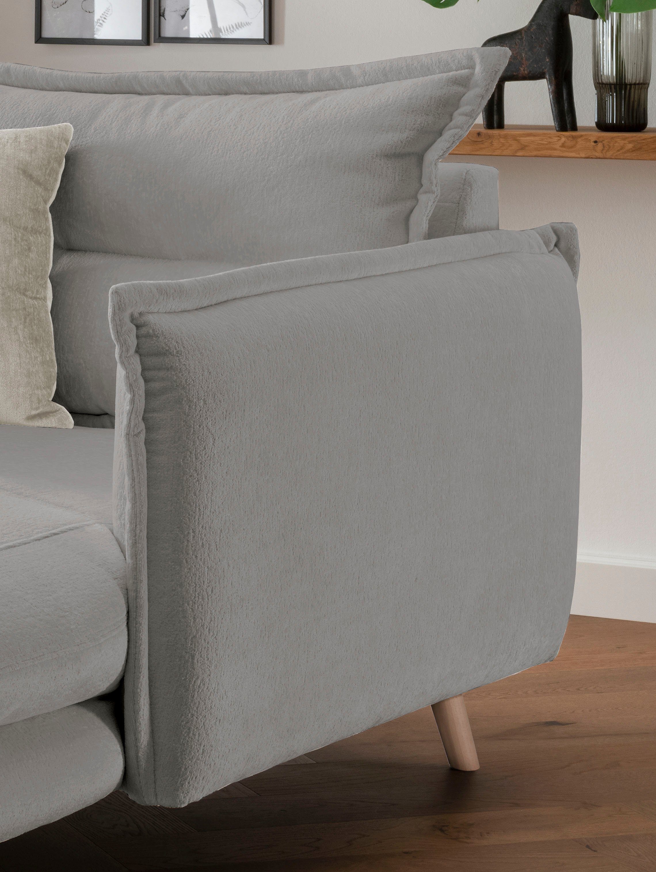 INOSIGN Loveseat LAZIO moderne fauteuil met een comfortabele bekleding, 2 stuks decoratieve sierkussens
