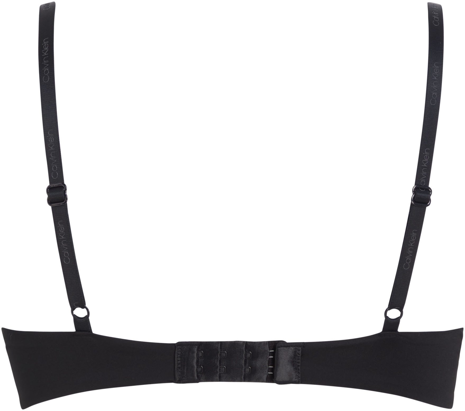 Calvin Klein Push-up-bh PUSH UP PLUNGE met logo-print op de bandjes