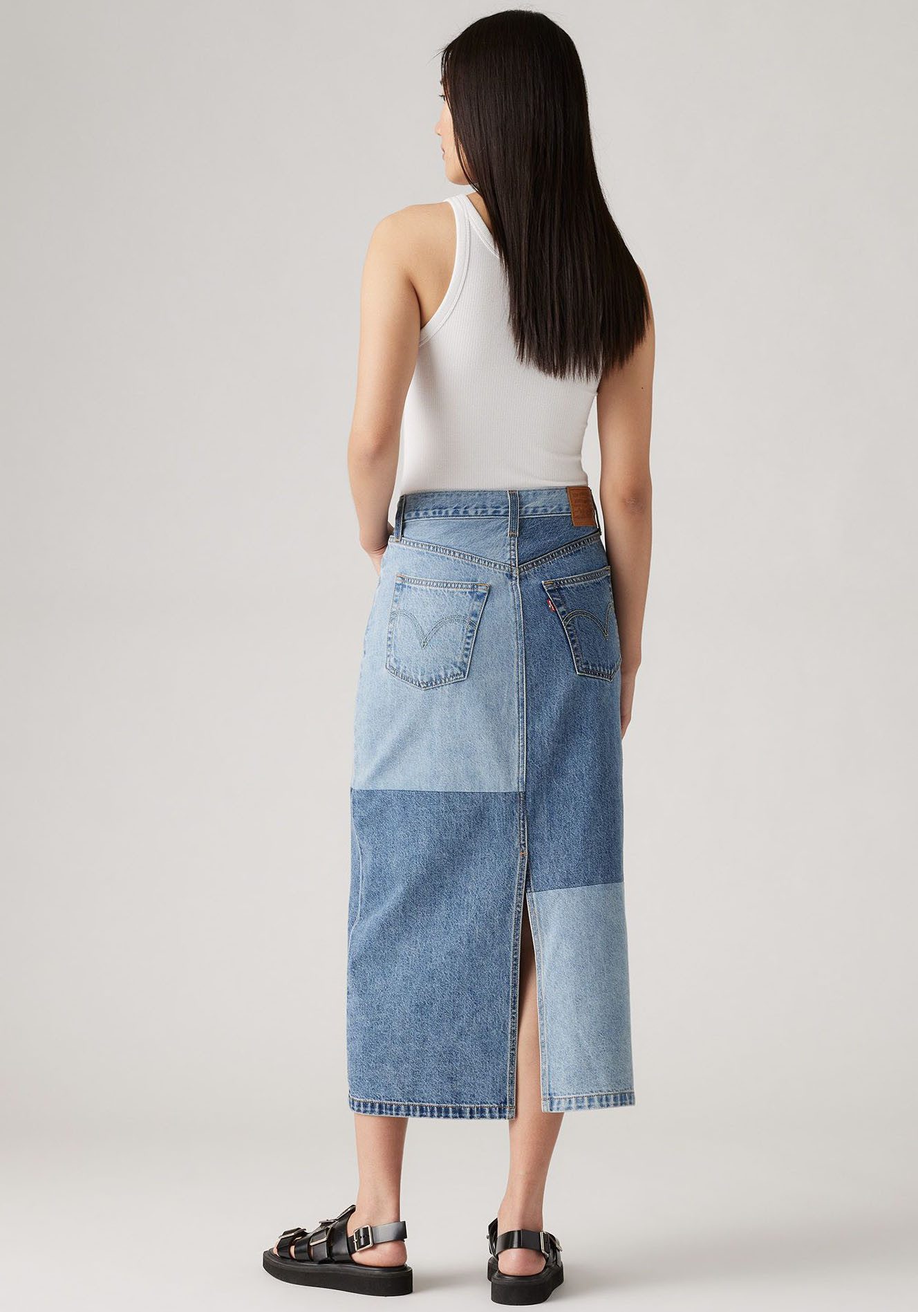 Levi's® Midirok BUTTON MIDI SKIRT PAT