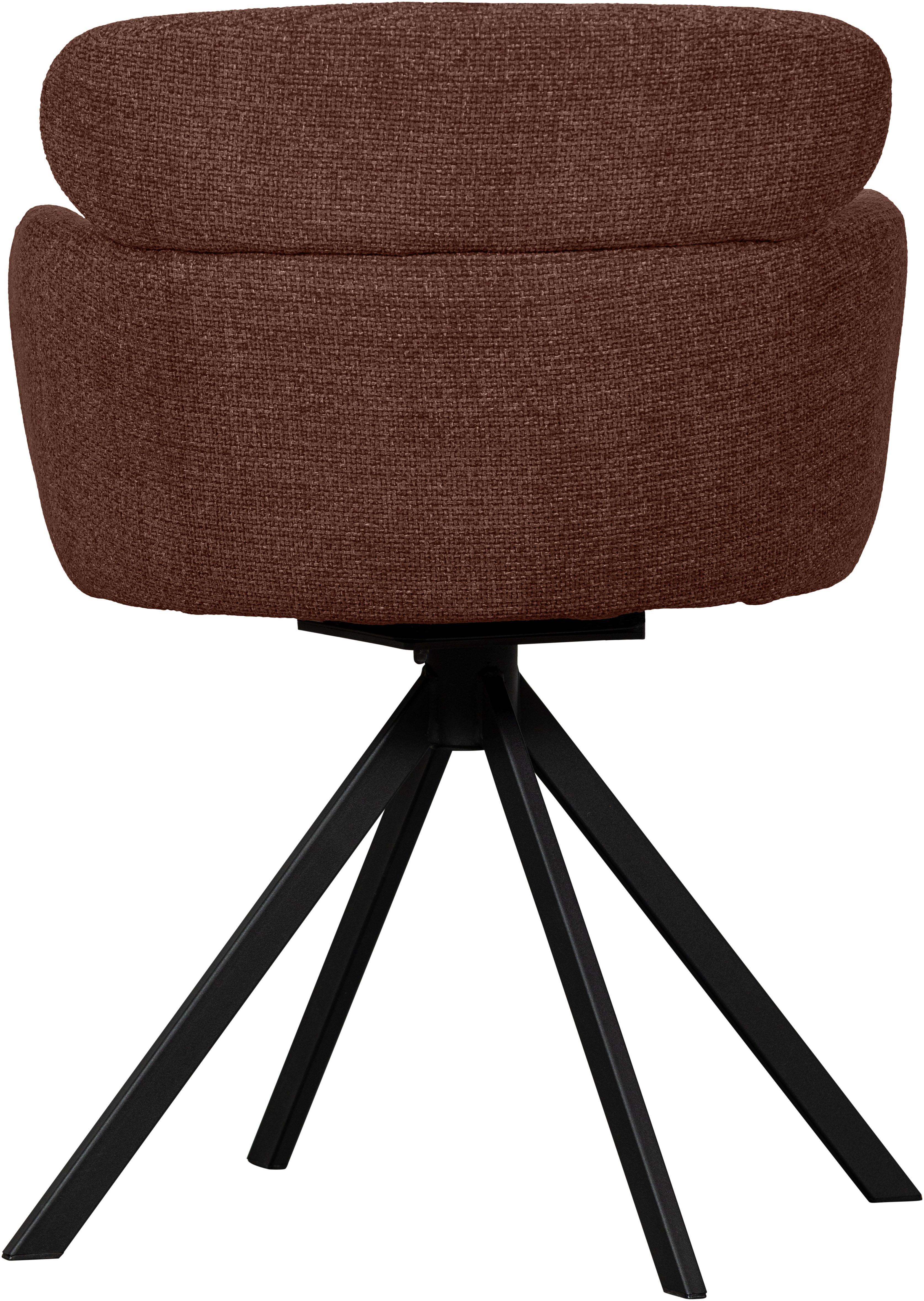 WOOOD Eetkamerstoel Fenne Gestoffeerde stoel met draaivoet, geweven stof, hoogte 80 cm (set, 2 stuks)