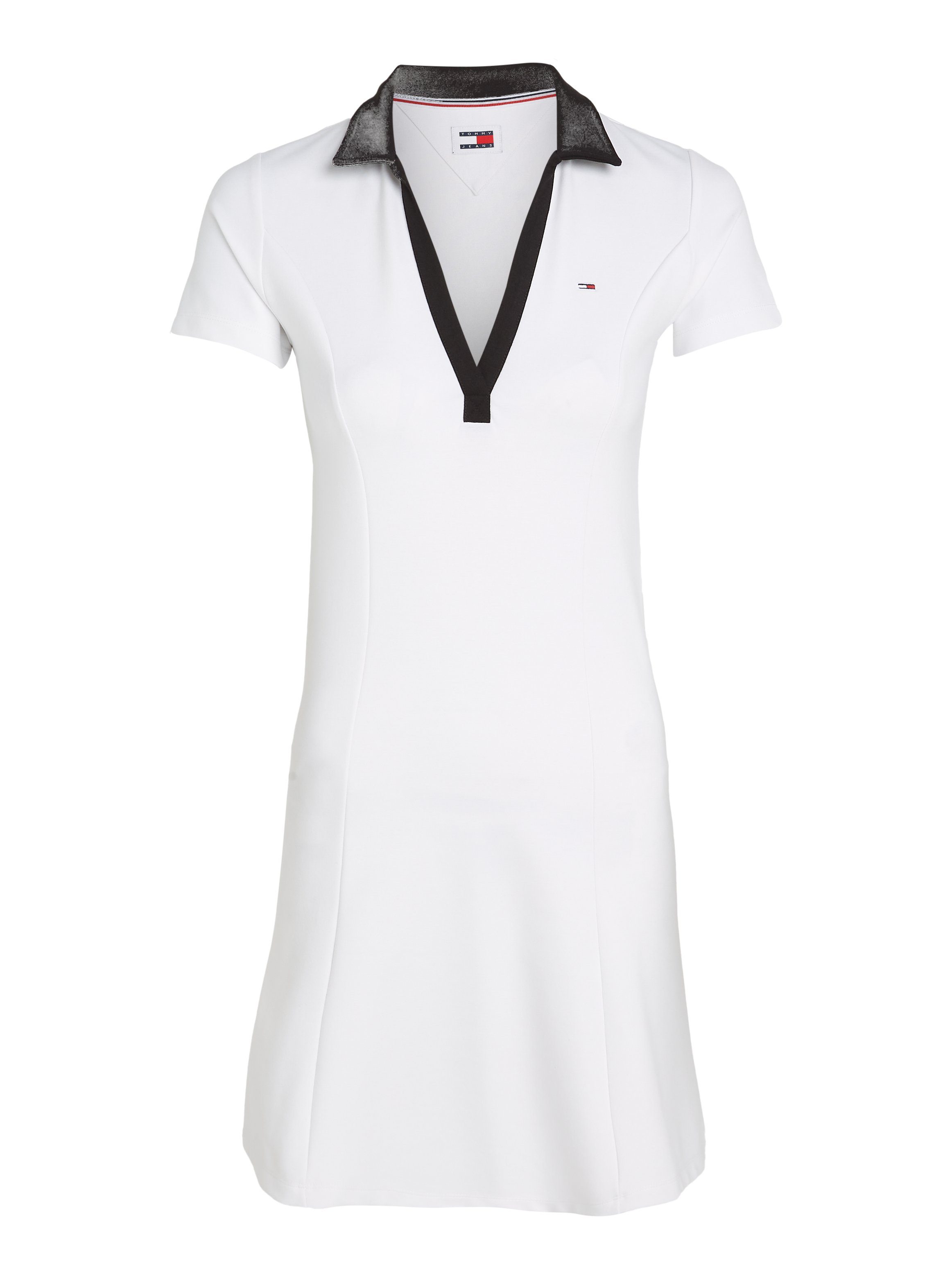 TOMMY JEANS Blousejurk TJW CONTRAST VPOLO FIT&FLARE EXT