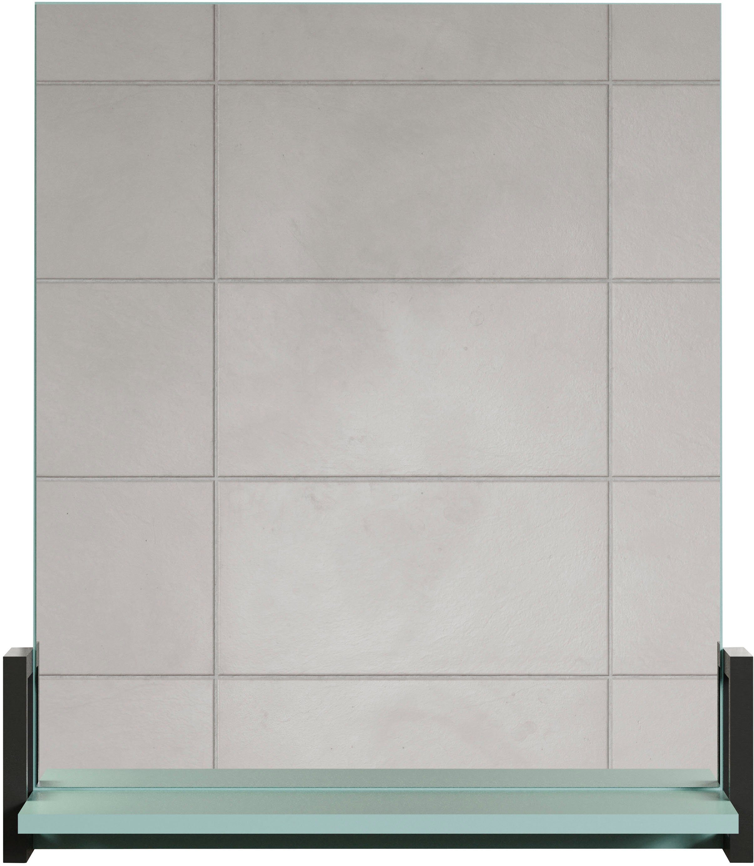 welltime Badspiegel Malcesine Badspiegel met opbergvak in donker turquoise - Afmetingen (B/D/H) 64/24/74 cm (1 stuk)
