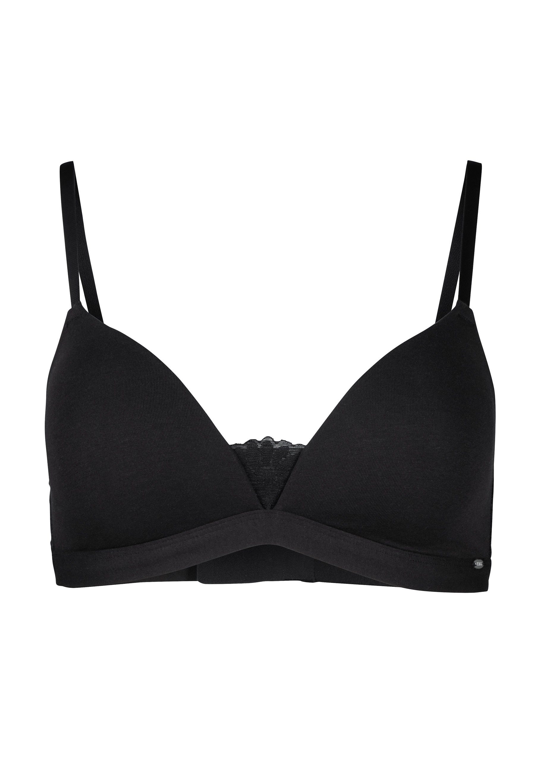 Skiny® Triangel-bh Cotton Lace gevoerd, zonder beugel, comfortabel, katoenmix, elastisch