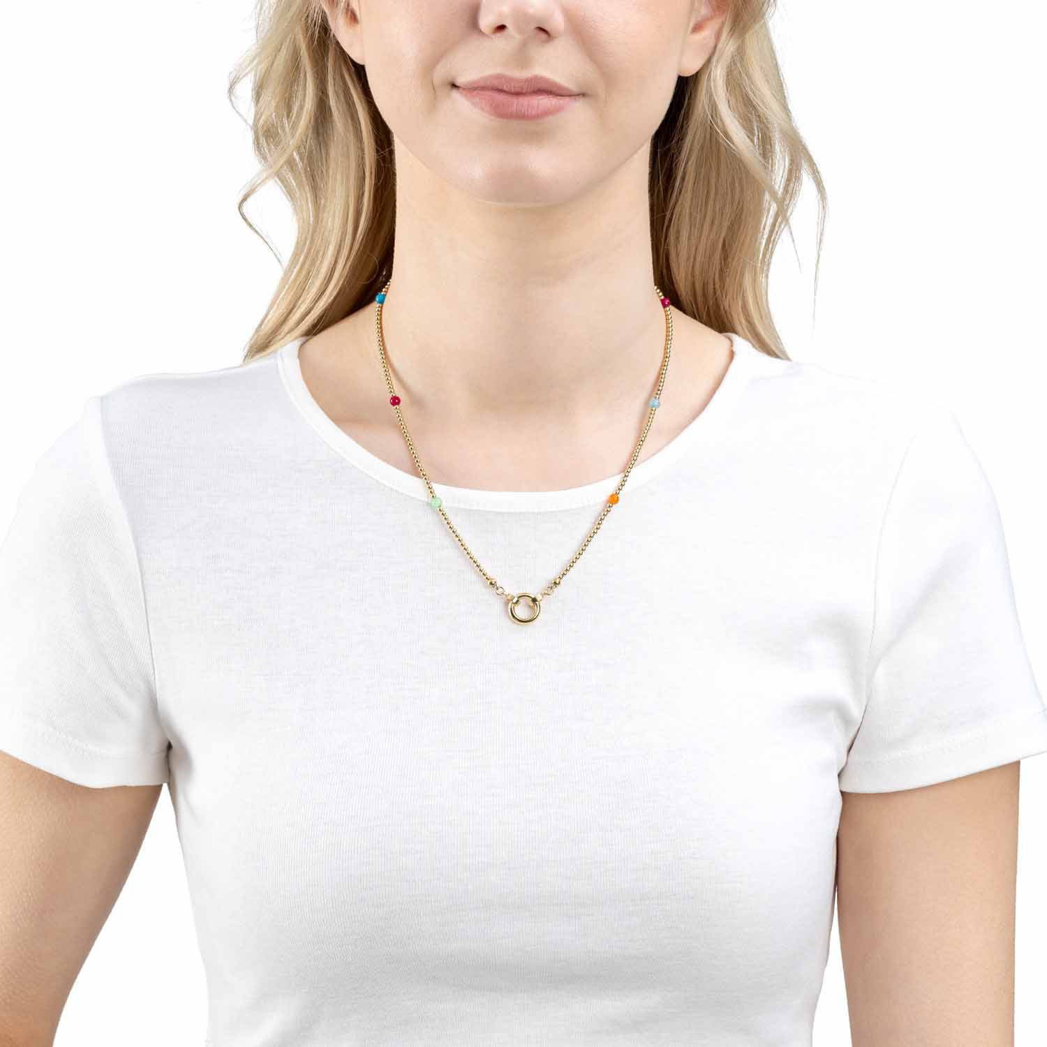 LEONARDO Bedelketting Halsketting Smile Clip&Mix 023749
