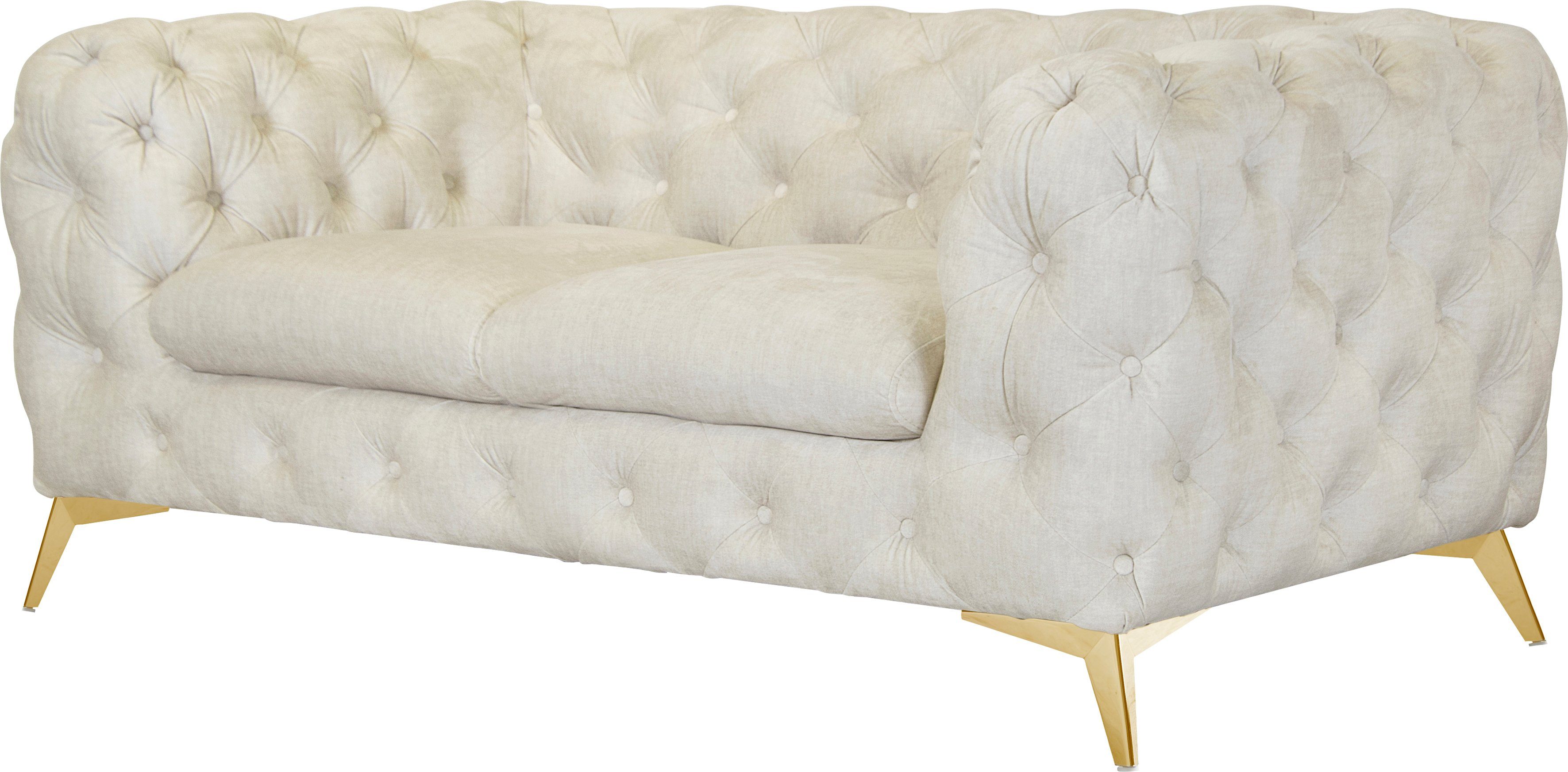 Leonique Chesterfield-bank Glynis luxueuze capitonnage, moderne chesterfield look, kleur van de poten ter keuze