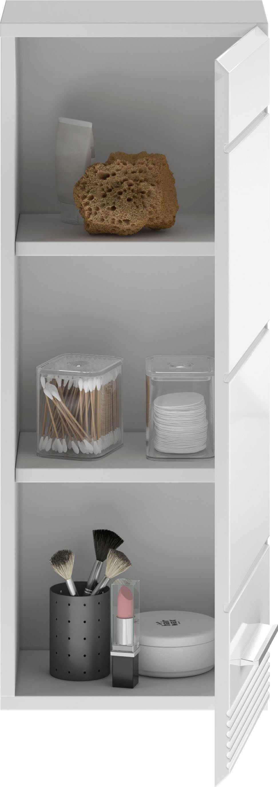INOSIGN Hangend kastje Malmö, breedte 30 cm, 1 deur (verwisselbare deurstop), 2 planken in verschillende kleuren verkrijgbaar, badkamermeubels, badkamerkast, kast, badkamer