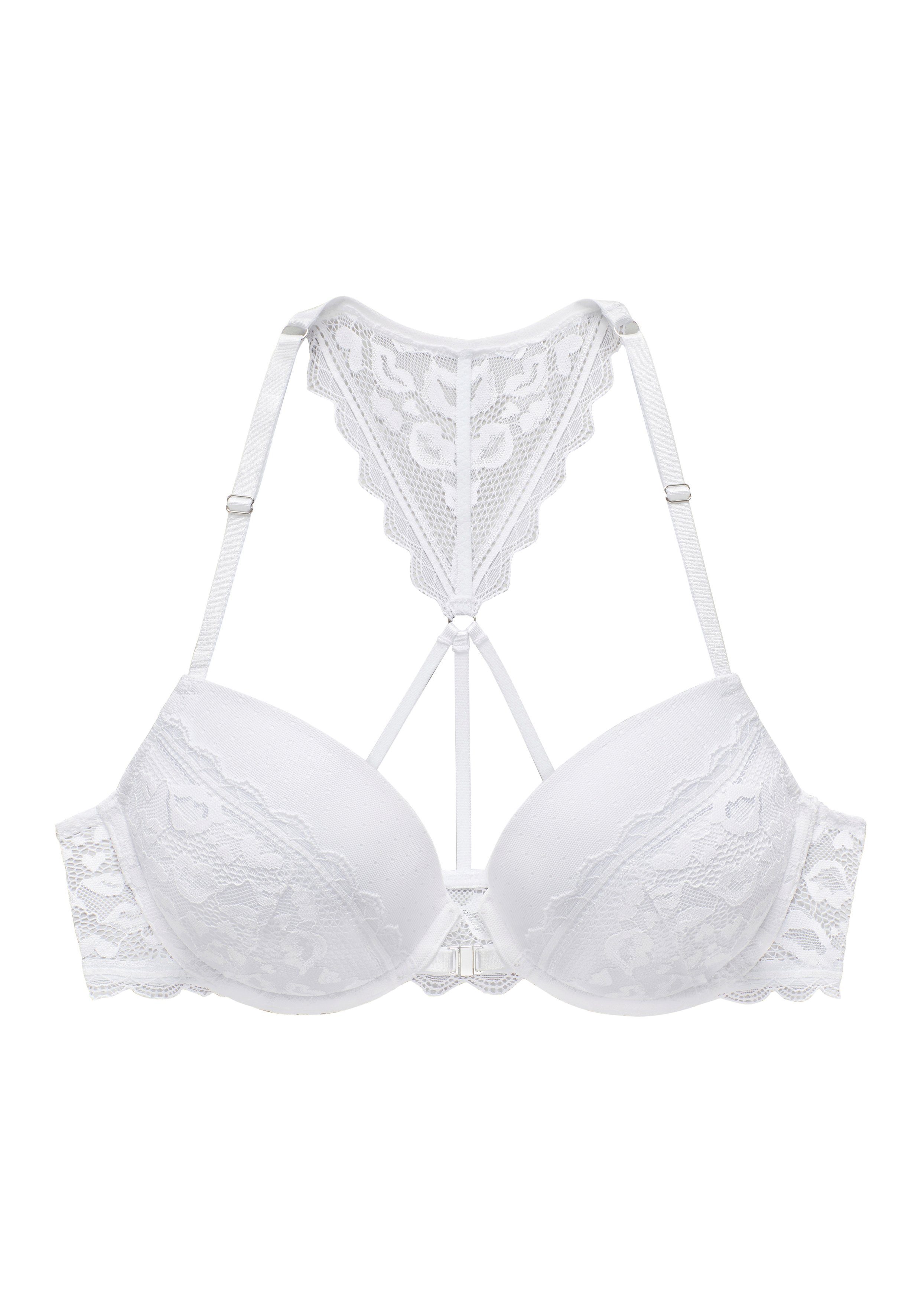 Vivance Push-up-bh met kant in kussende mond-look met halternek bandjes lingerie