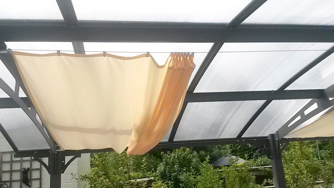 Floracord Schaduwdoek Binnenzonwering Bxd: 420x140 cm, 1 spoorweg