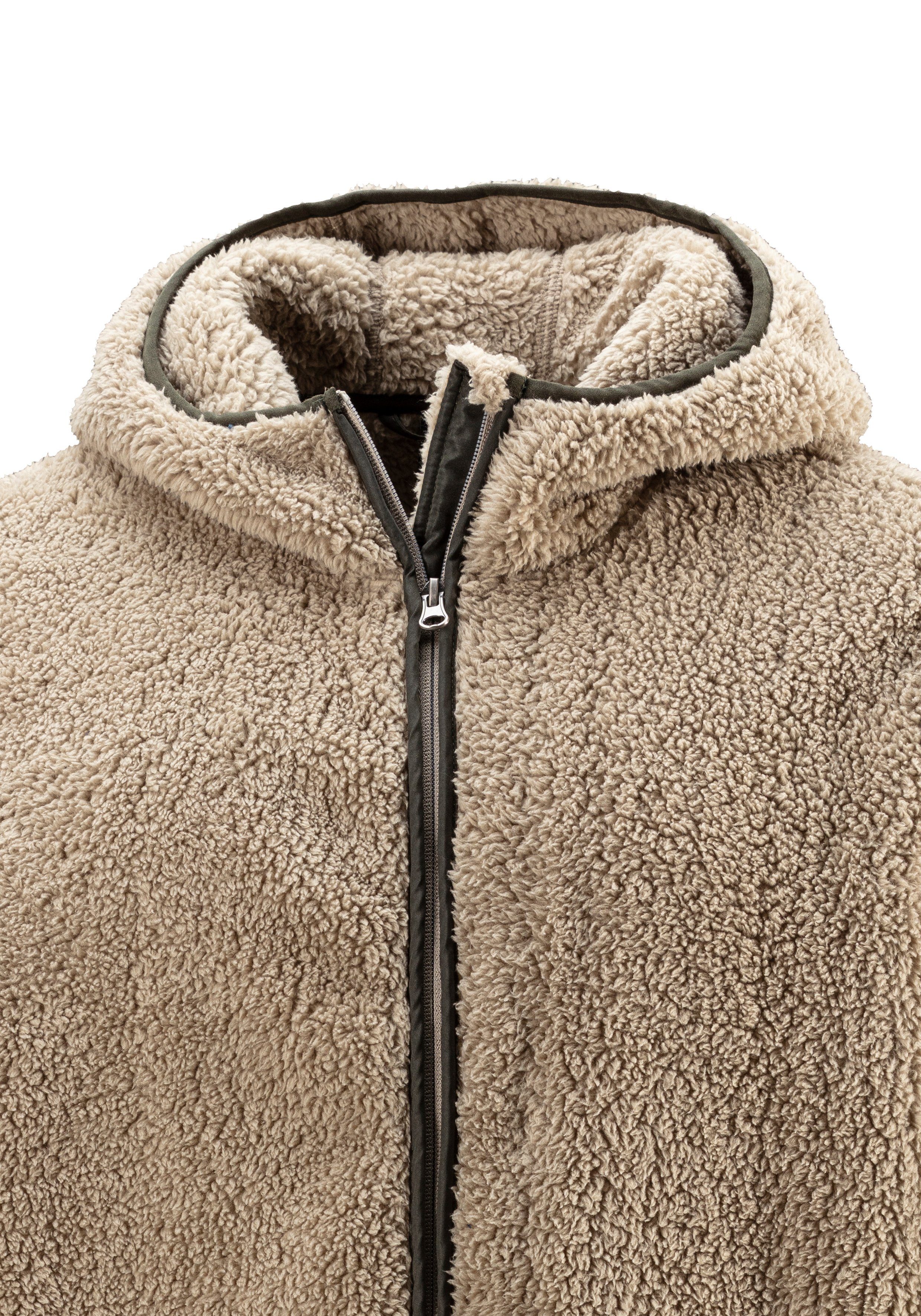 John Devin Capuchonvest in zacht teddy fleece