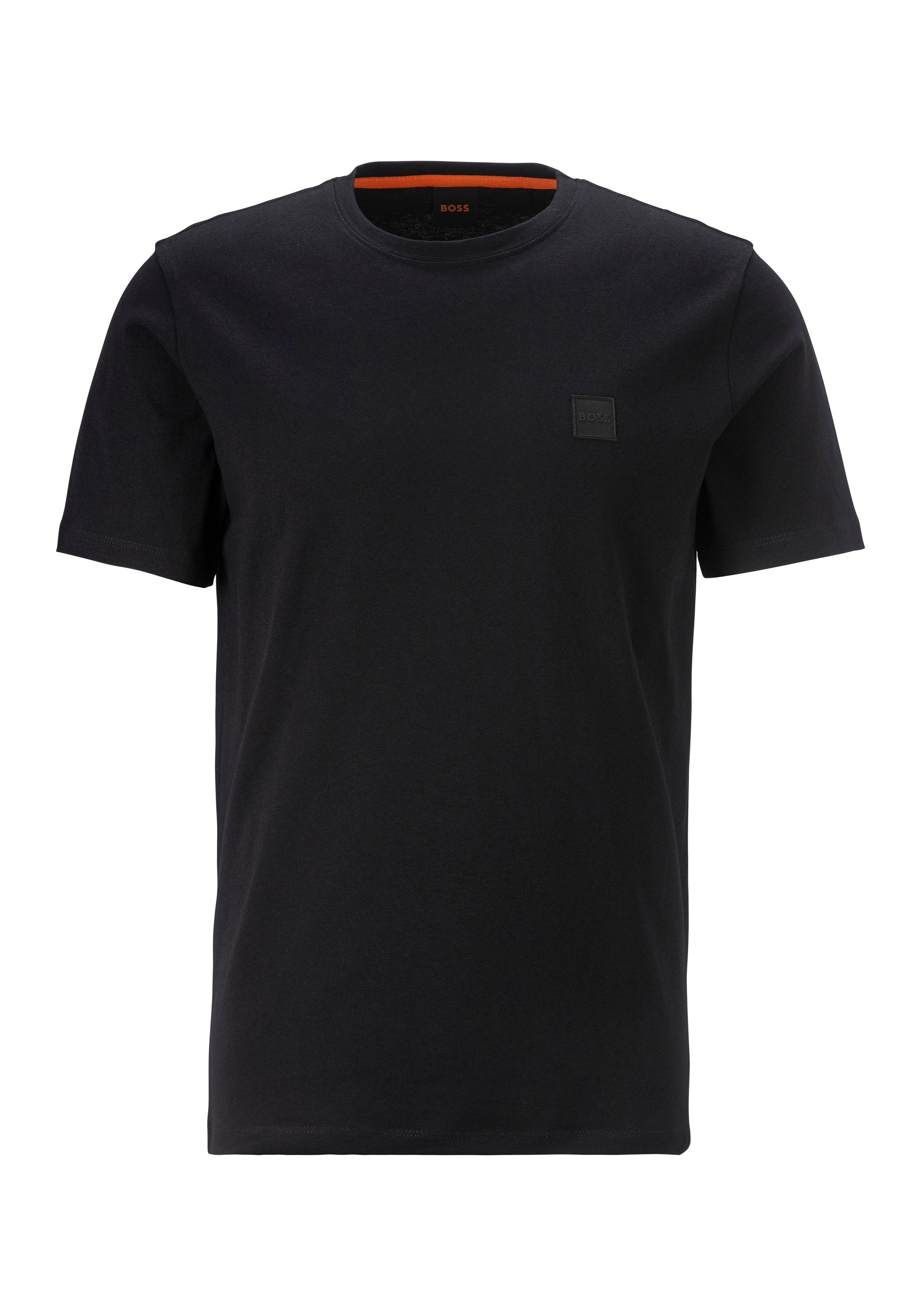 Boss Orange T-shirt Tales met boss-borduursel op de borst