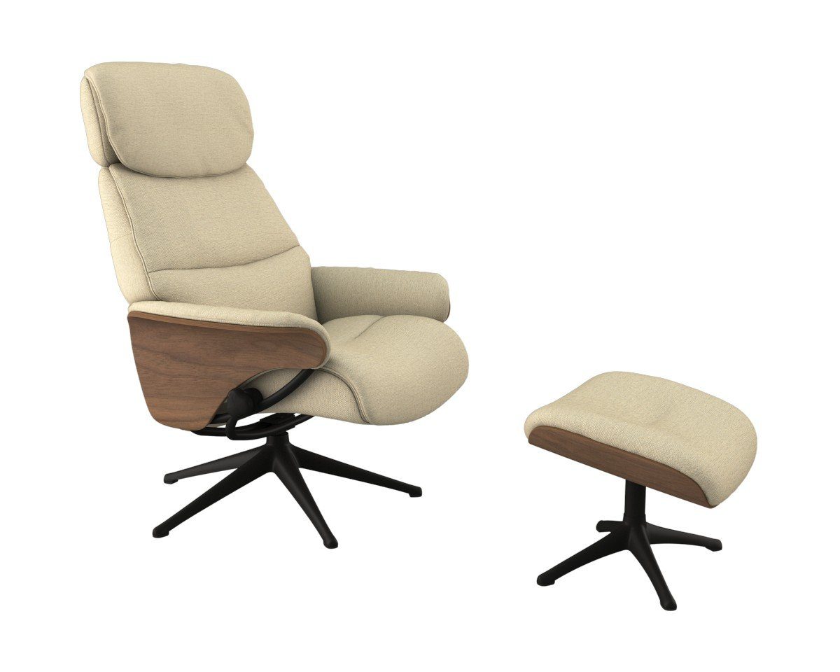 FLEXLUX Relaxfauteuil Aarhus, functionele stoel, gestoffeerde stoel, armleuningen, TV-fauteuil