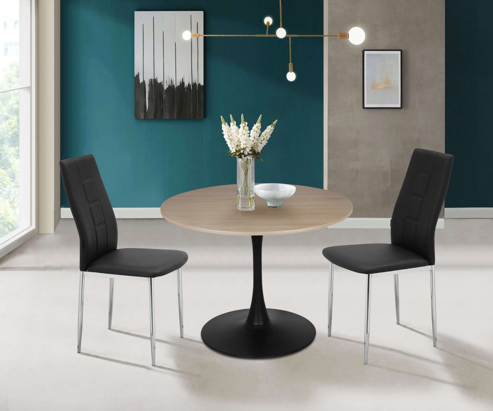 INOSIGN Eettafel Jahwe, TOPSELLER! met frame van metaal, keukentafel, tafel (1 stuk)