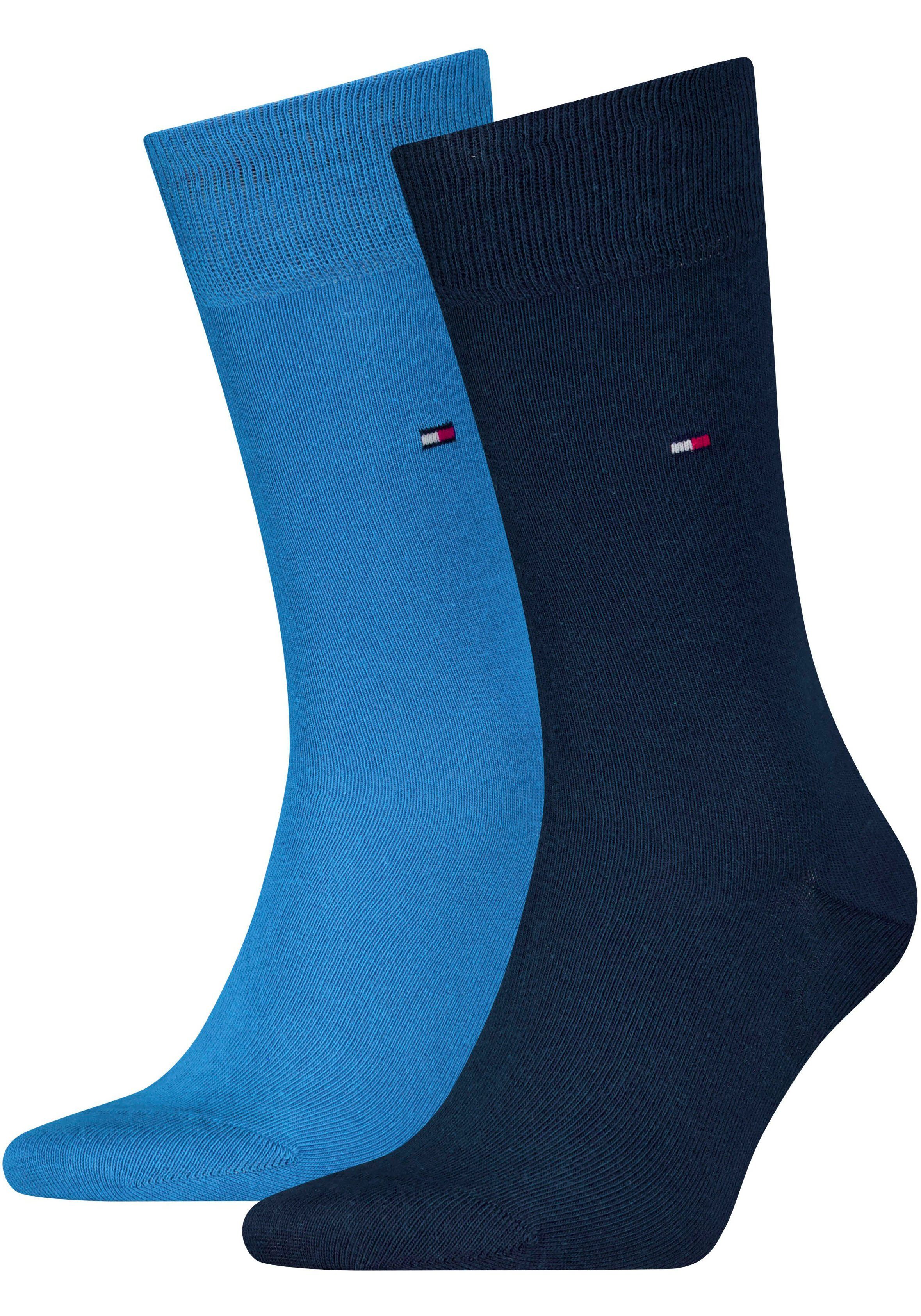Tommy Hilfiger Basic sokken met geborduurd logo (2 paar Set van 2)