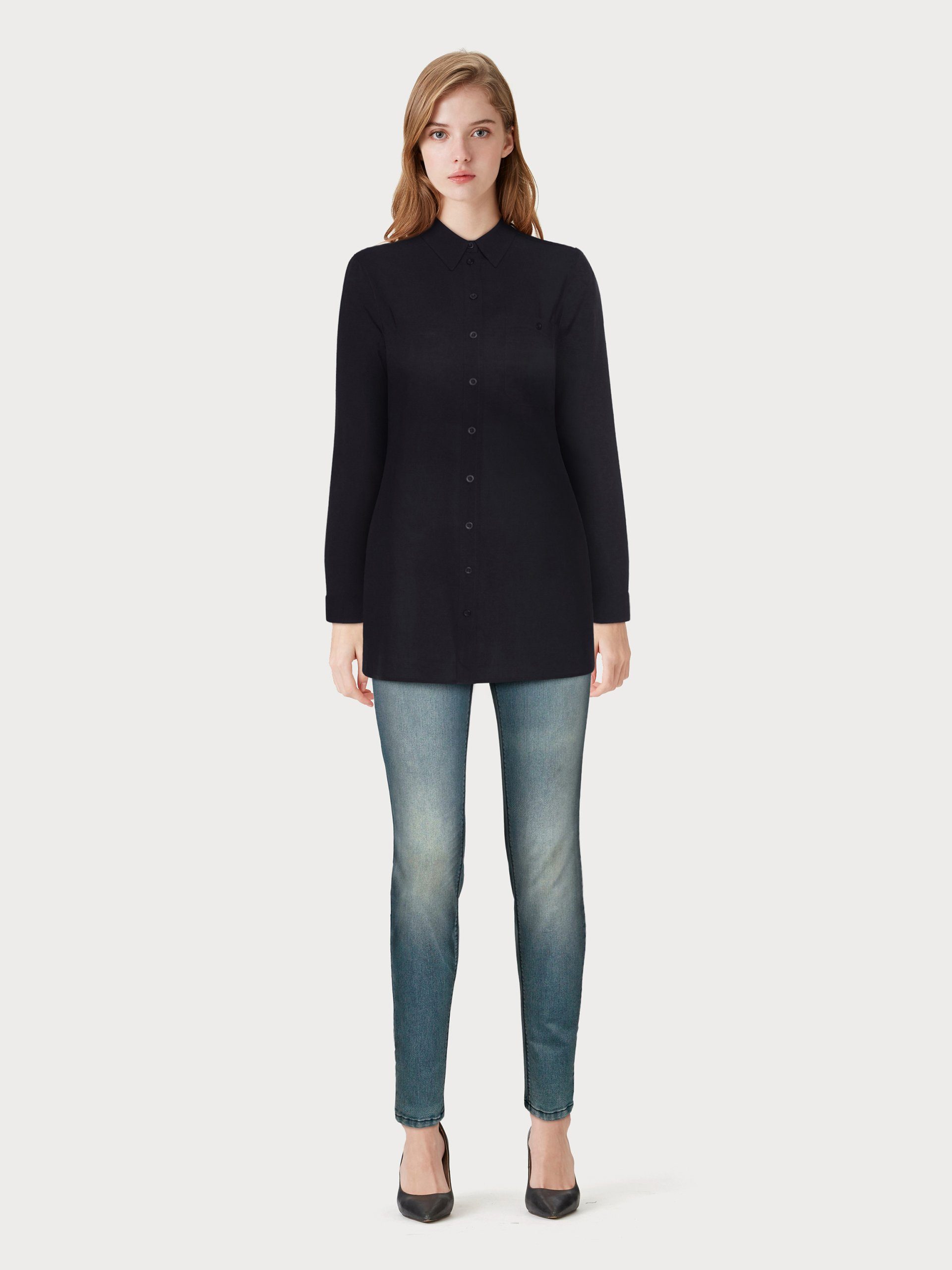 Arizona Skinny fit jeans Shaping skinny pasvorm, normale taille, in stretchkwaliteit, used-look
