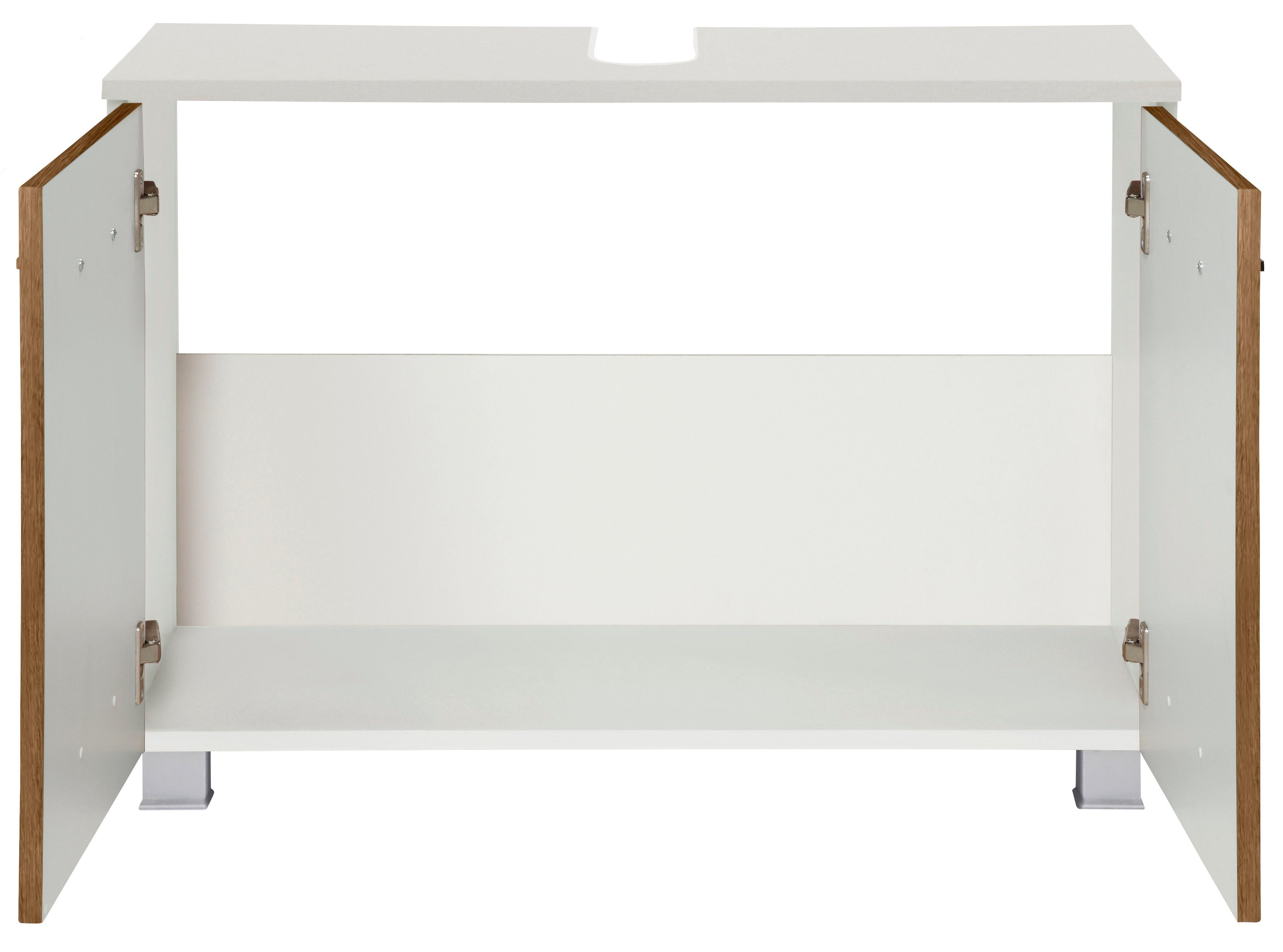 welltime Wastafelonderkast Trento, in verschillende designs en kleuren Badkamermeubel onderkast breedte 80 cm, met veel bergruimte, badkamerkast wastafelonderkast