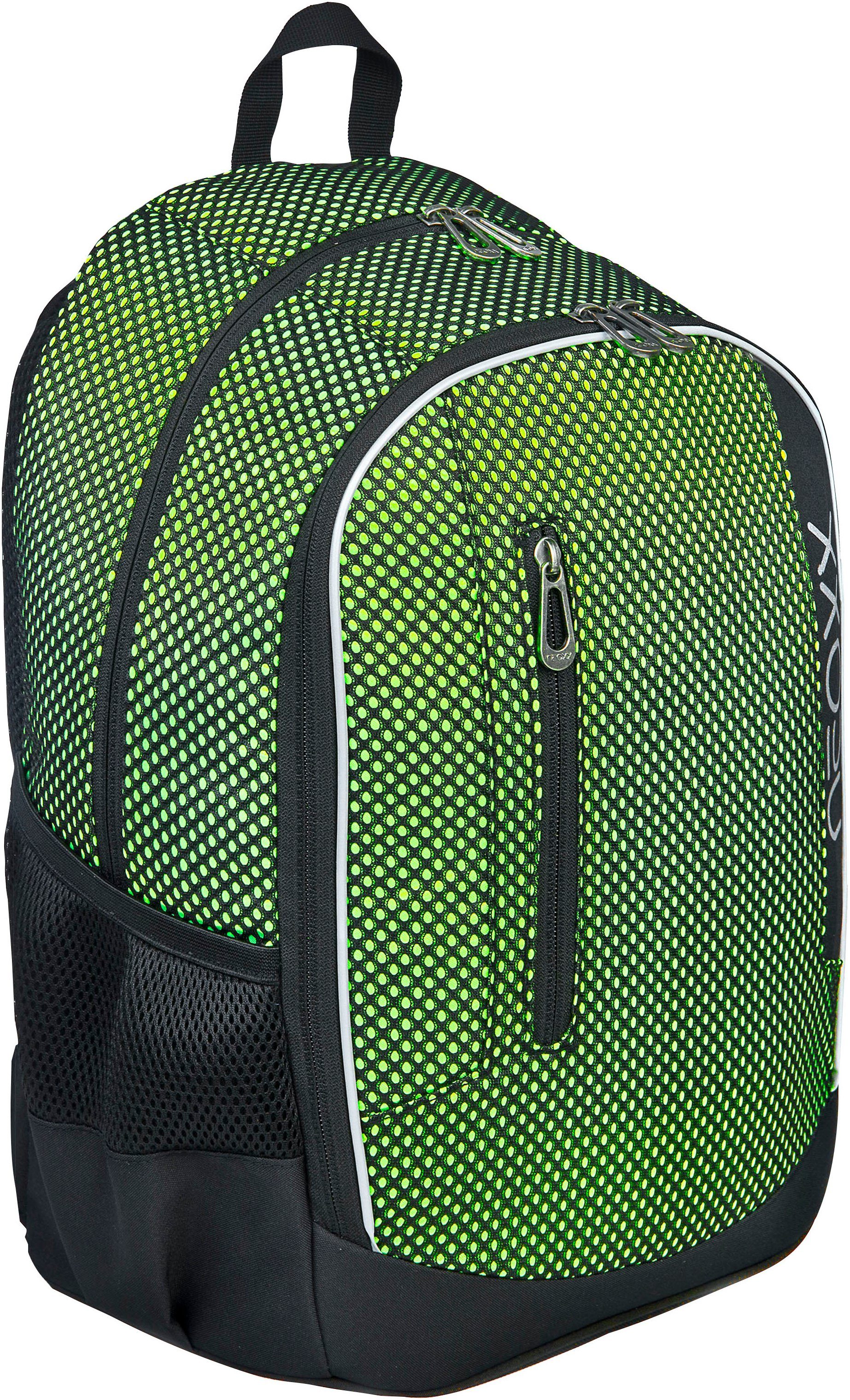 neoxx Schoolrugzak Flow, All about Neon gedeeltelijk van gerecycled materiaal